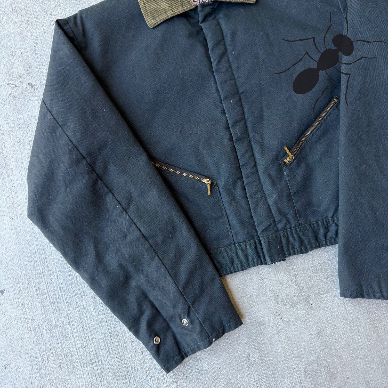 Vintage × Walls Walls blue cropped work wear jacket Size US L / EU 52-54 / 3 - 2 Thumbnail