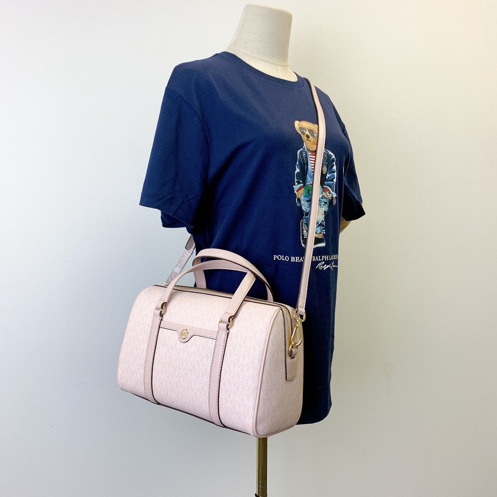 Michael Kors Michael Kors 35S4GTFS2B Jet Set Medium Signature PWDR BLSH Size ONE SIZE - 9 Thumbnail