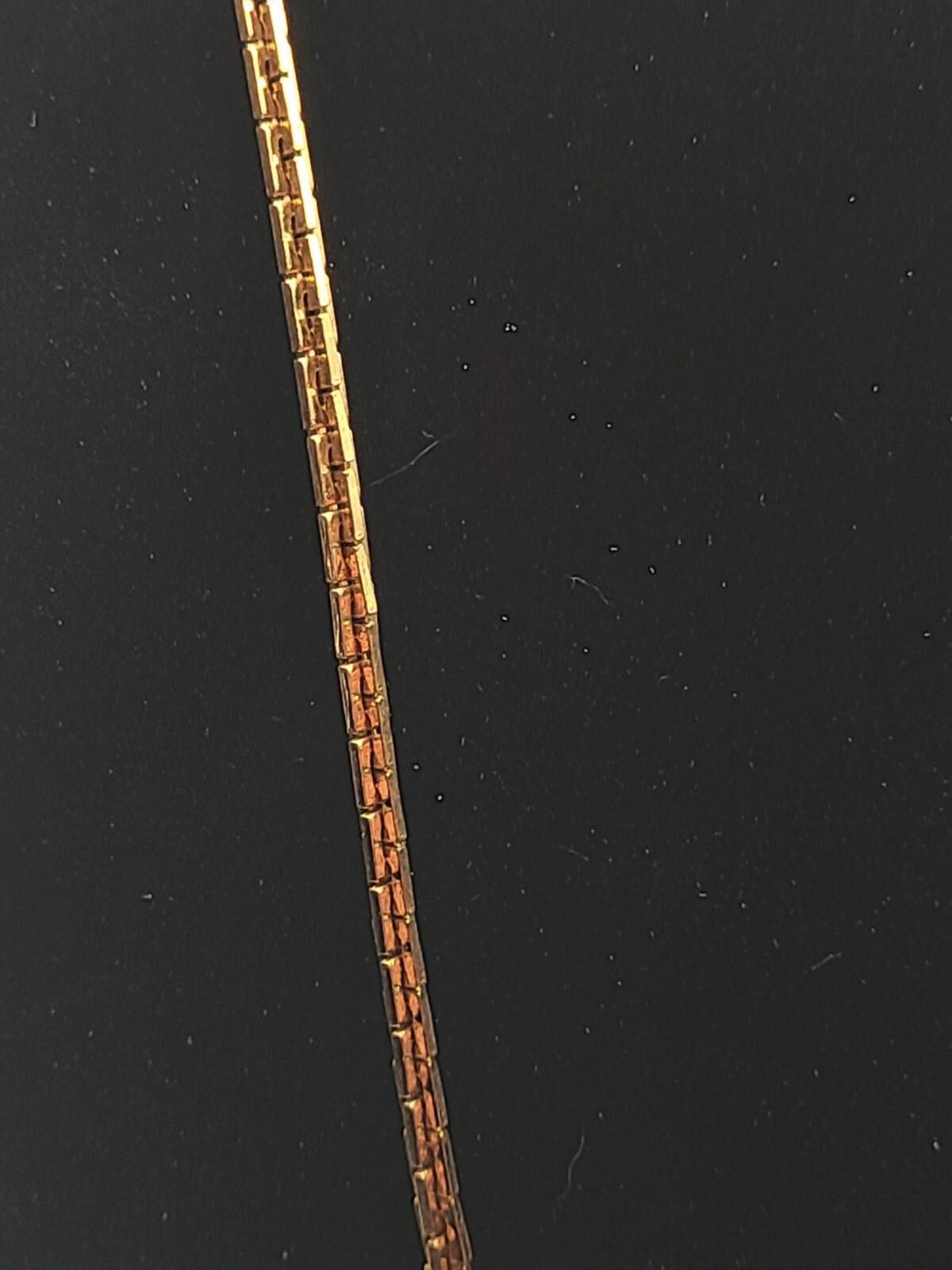 Cutler and Gross Signed Grosse 73 Germany Gold Tone 32" Box Chain Necklace Size ONE SIZE - 2 Thumbnail