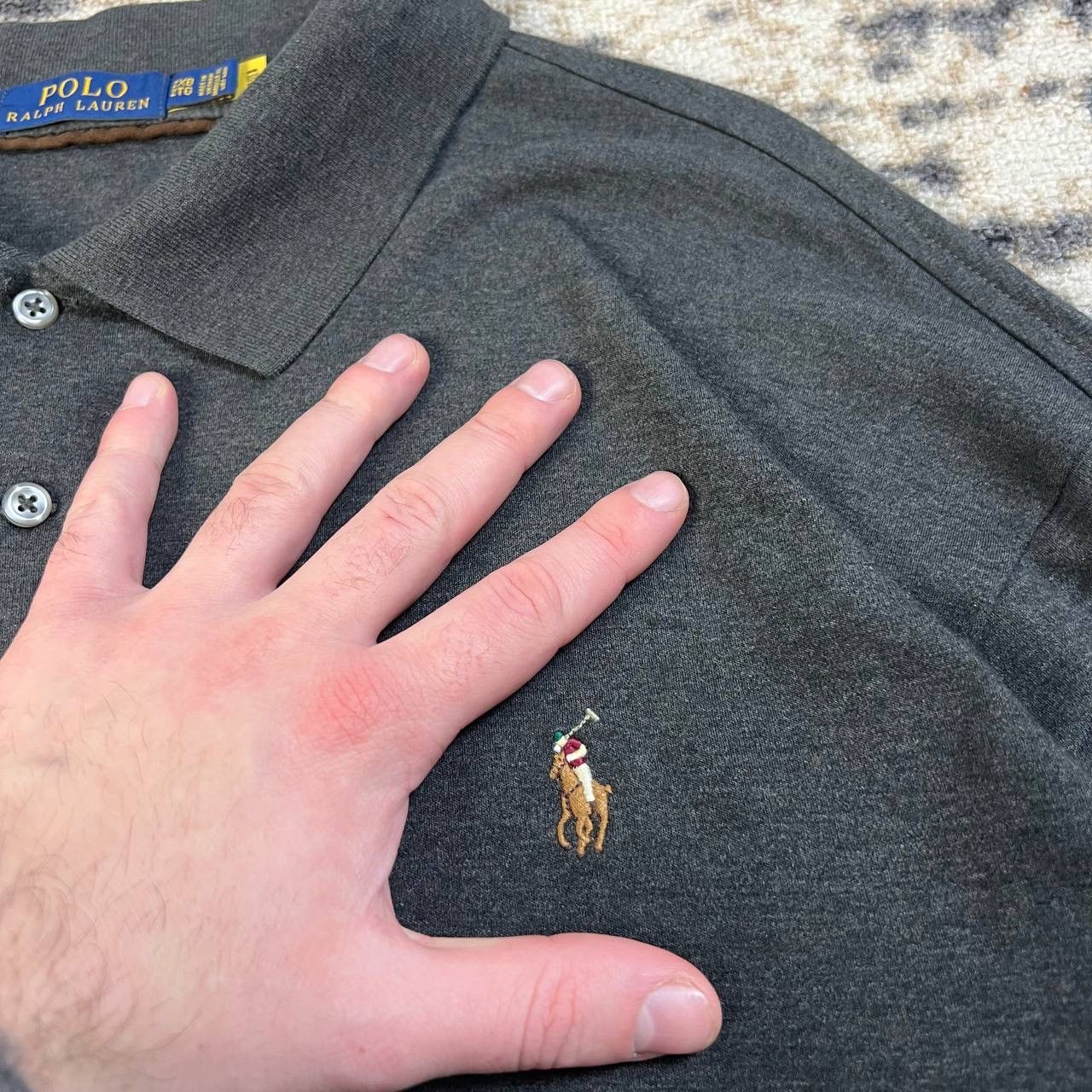 Polo Ralph Lauren Polo Ralph Lauren Luxury Mini Logo Rugby Long Sleeve Size US XXL / EU 58 / 5 - 4 Thumbnail