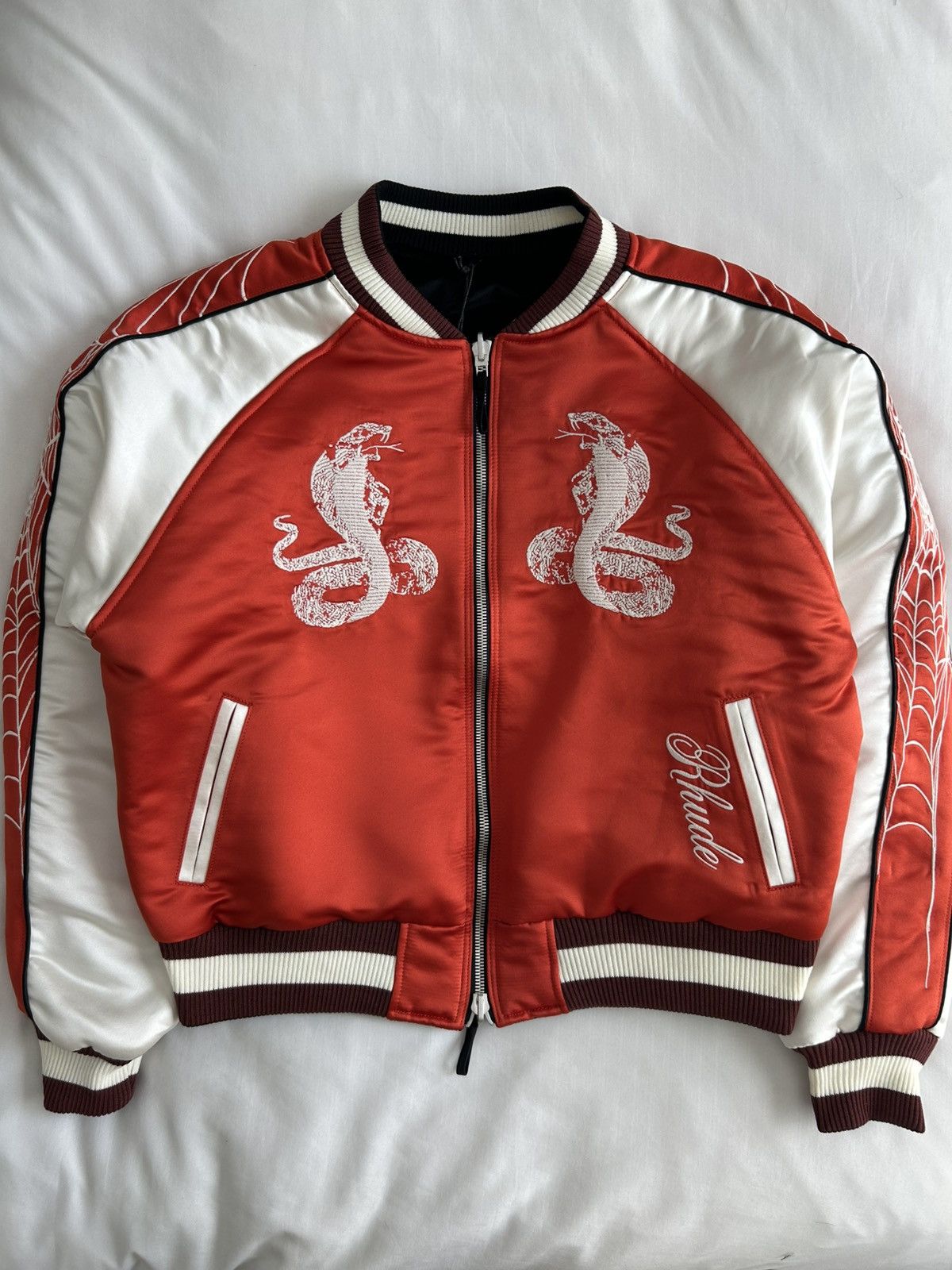 Rhude Rhude Souvenir Reversible Jacket Embroider Tiger Snake Skull Size US M / EU 48-50 / 2 - 4 Thumbnail