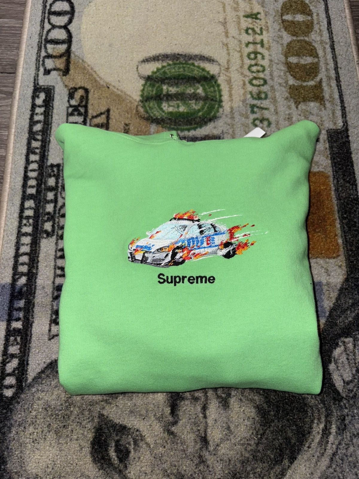Hooded Sweatshirt Supreme Hoodie Car Supreme Cop Car Hooded Sweatshirt