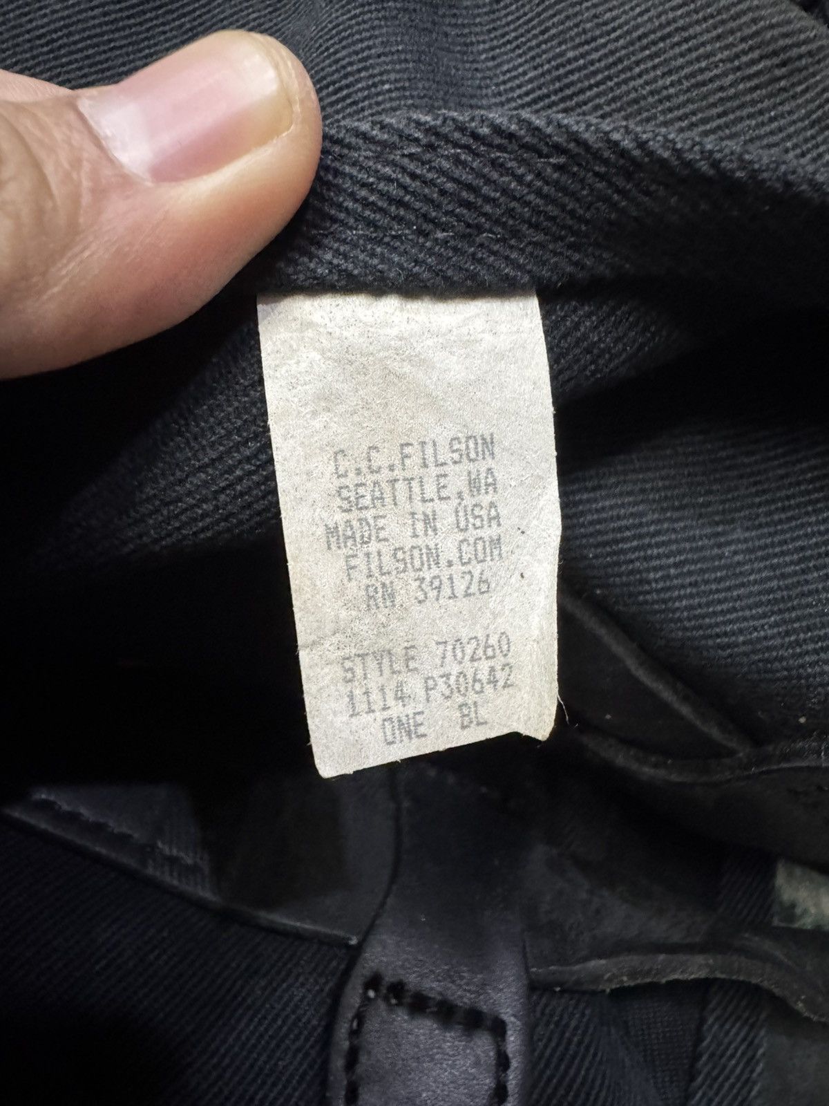 Filson VINTAGE FILSON RUGGED TWILL LEATHER STRAP TOTE BAG Size ONE SIZE - 7 Thumbnail