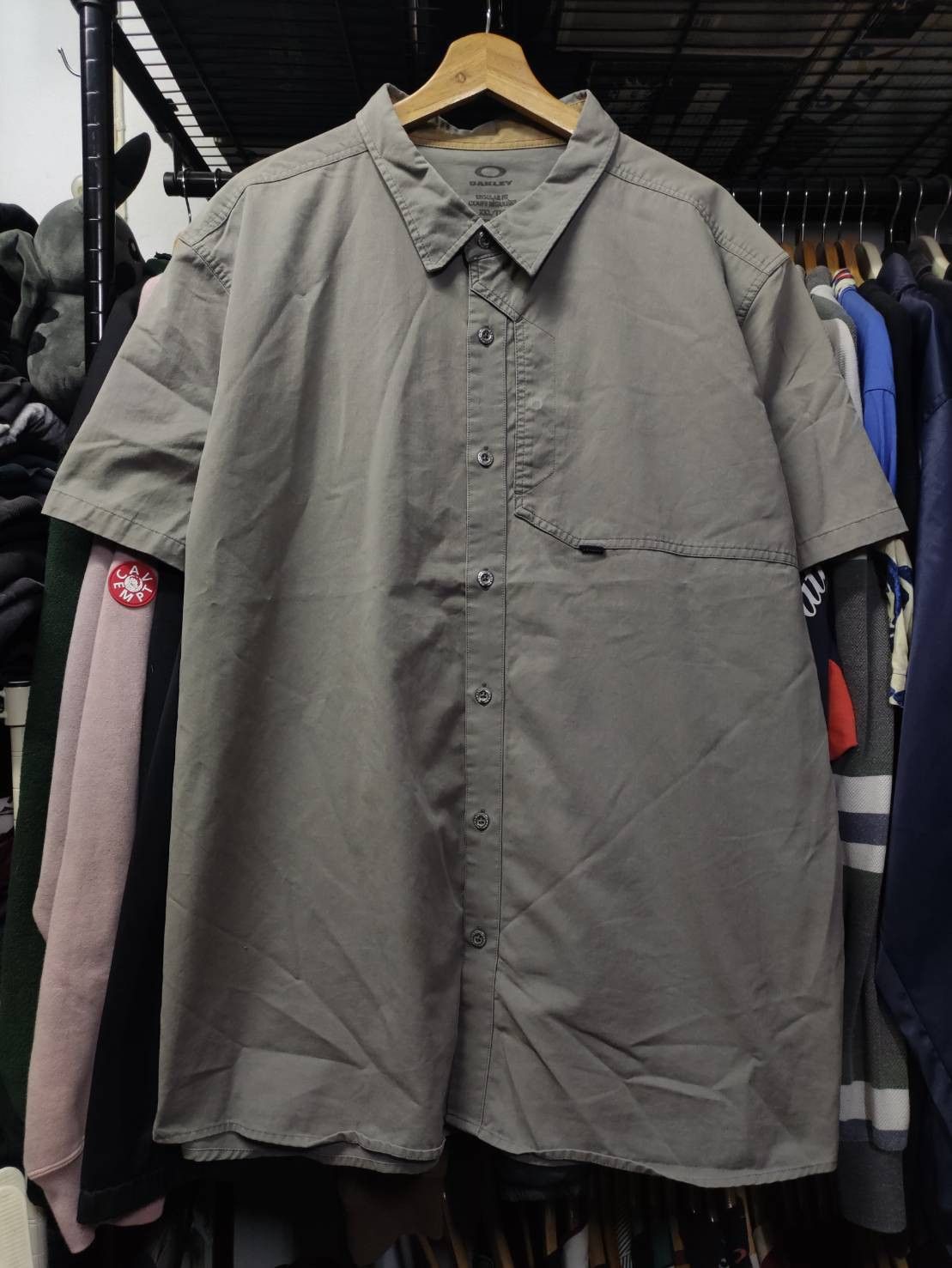 Oakley Oakley Button Up Short Sleeve Shirt Size US XXL / EU 58 / 5 - 1 Thumbnail