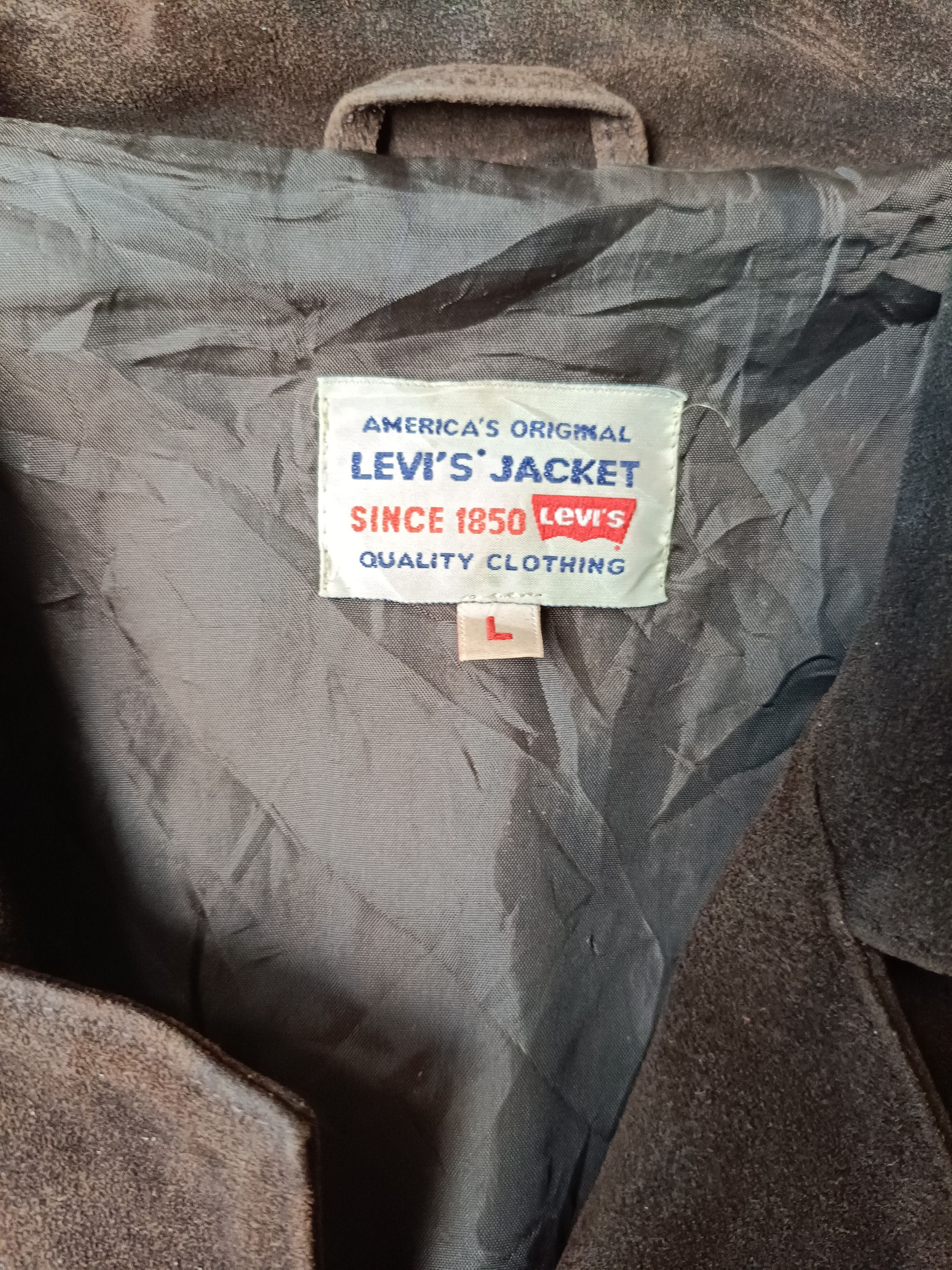 Levi's LEVI'S AMERICA'S ORIGINAL LEATHER SUEDE CHORE WORKS JACKET Size US L / EU 52-54 / 3 - 13 Thumbnail