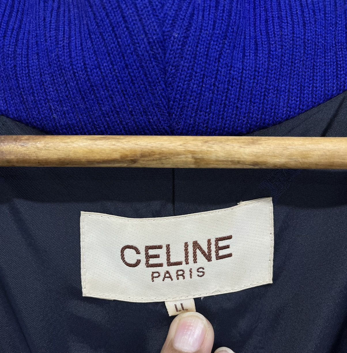 Celine Vintage 90s Celine Double Breasted Wool Jacket Size US L / EU 52-54 / 3 - 7 Thumbnail