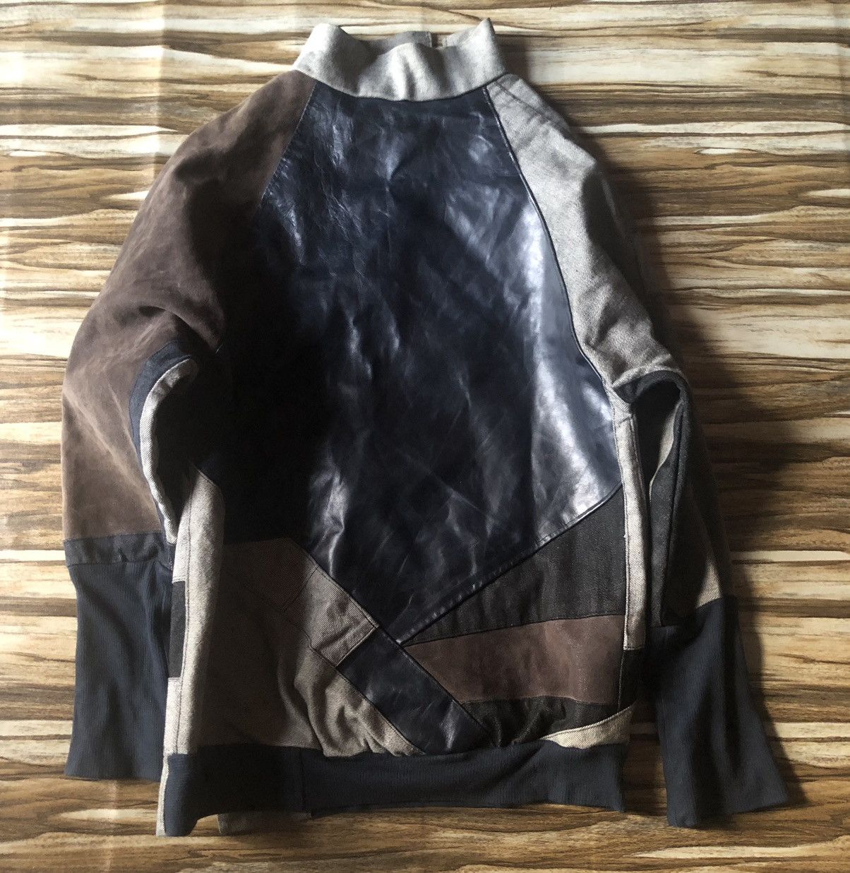 Japanese Brand Custom Asymmetrical Reworked Multi-Paneled Denim KOZABURO Size US M / EU 48-50 / 2 - 6 Thumbnail