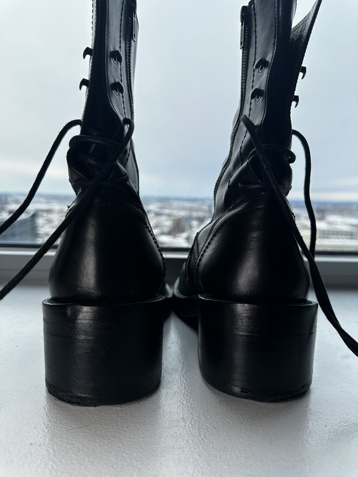 Ann Demeulemeester Ann Demeulemeester Henrica Vitello Mens Heel Boots EU40/US9 Size US 9 / EU 42 - 5 Thumbnail