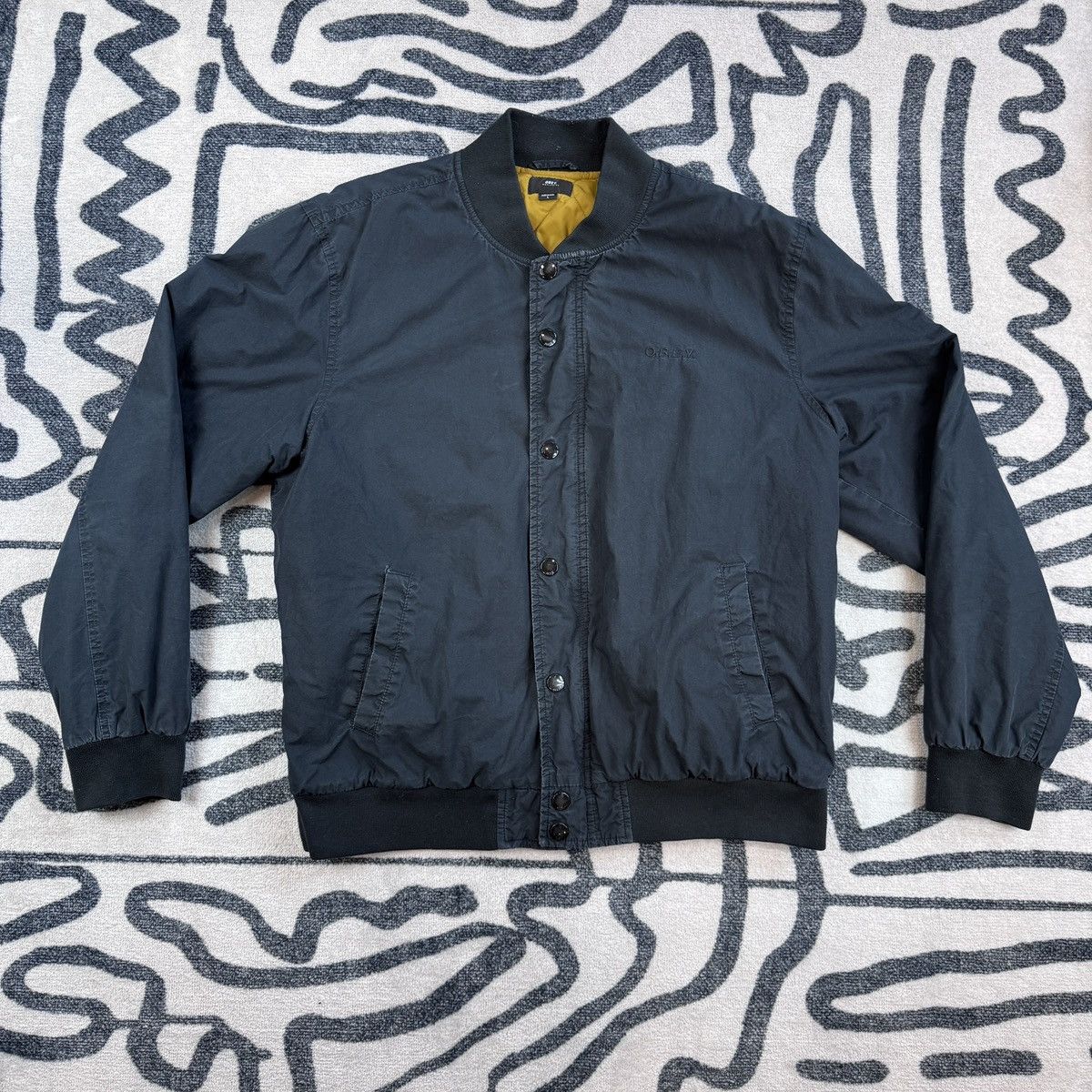 Obey Obey Zip Bomber Jacket with Gold Lining L Size US L / EU 52-54 / 3 - 1 Thumbnail
