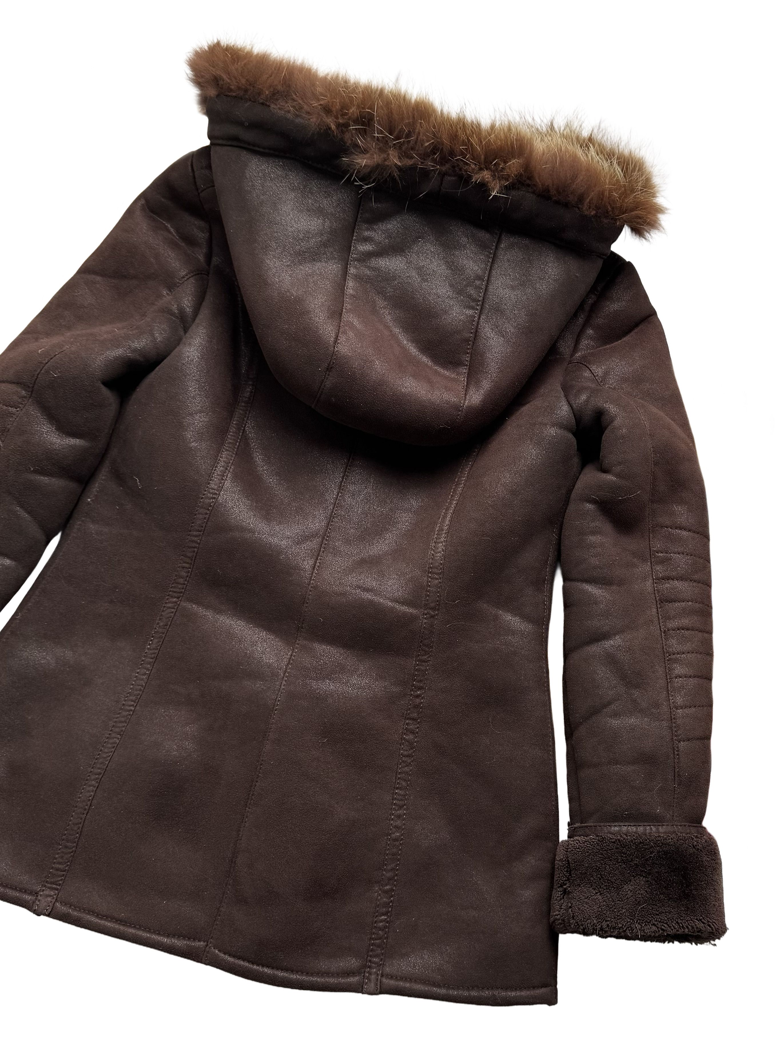 Vintage Y2K Faux Sheepskin Coat (V131) Size L / US 10 / IT 46 - 7 Thumbnail
