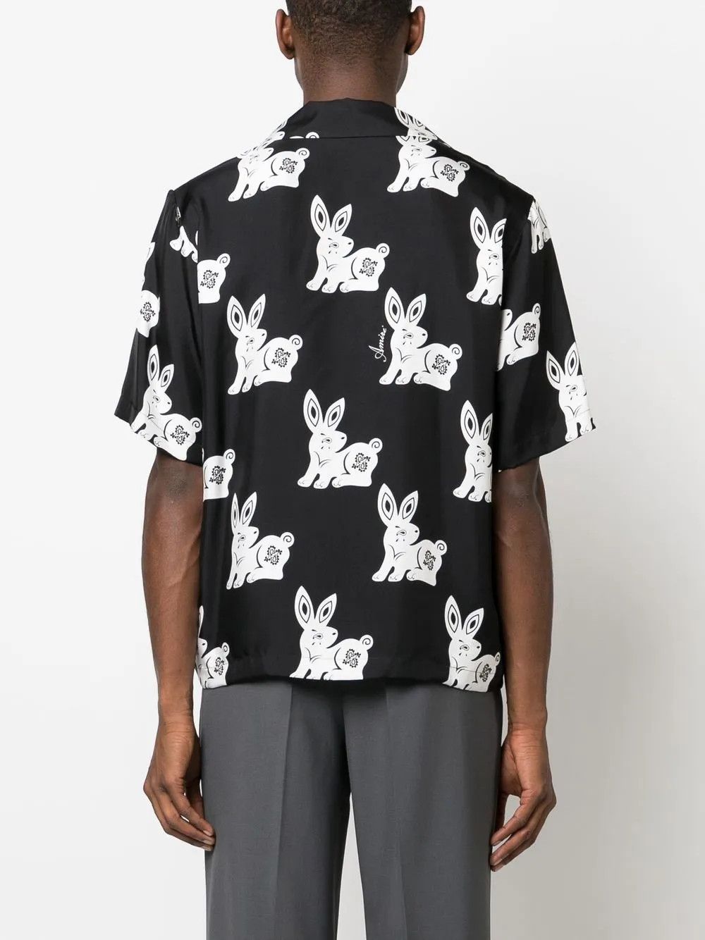Amiri o1y0525 Patterned Shirt in White/Black Size US S / EU 44-46 / 1 - 4 Thumbnail