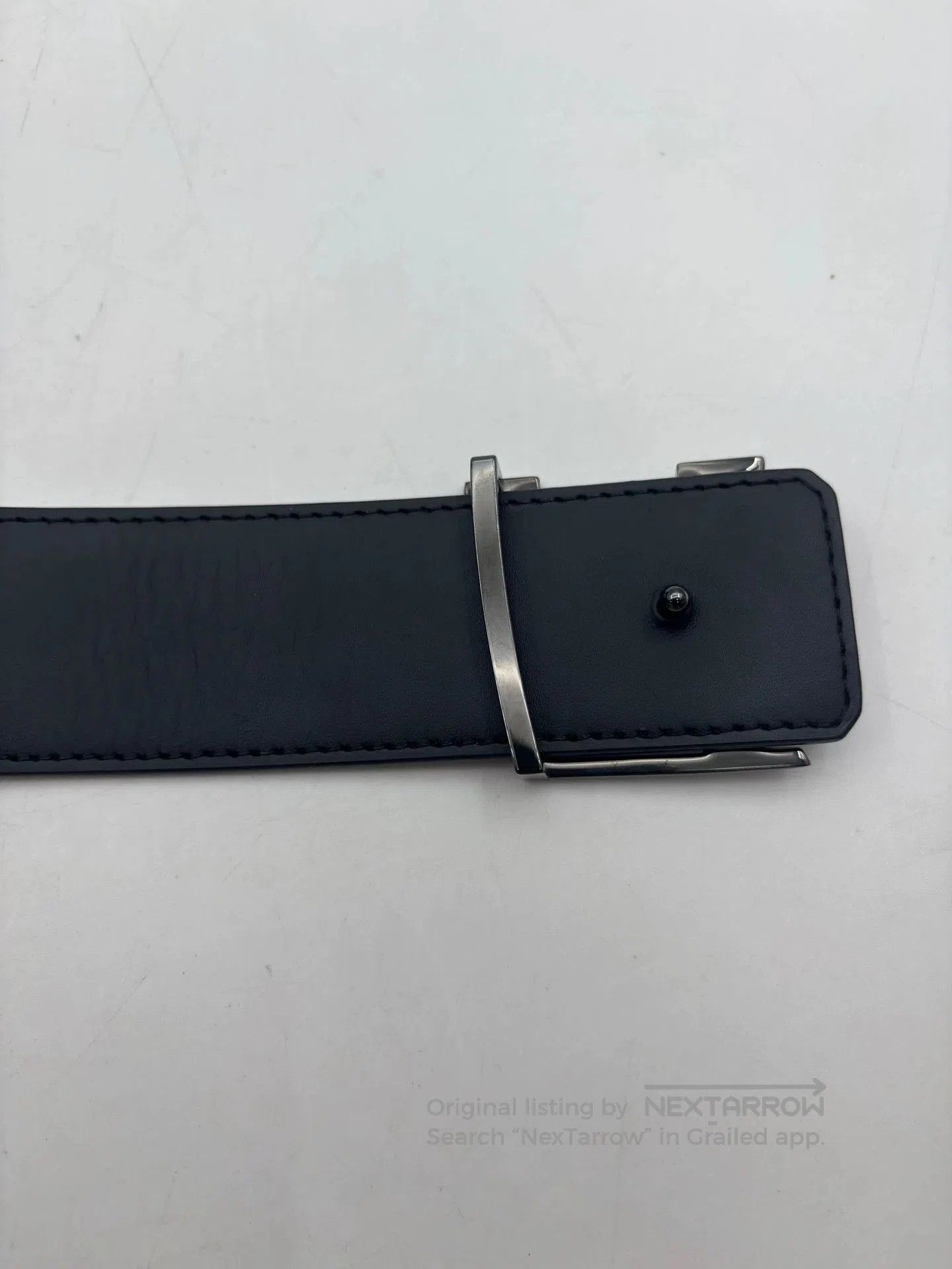 Louis Vuitton LV Initiales Monogram Leather Belt. Size ONE SIZE - 9 Thumbnail