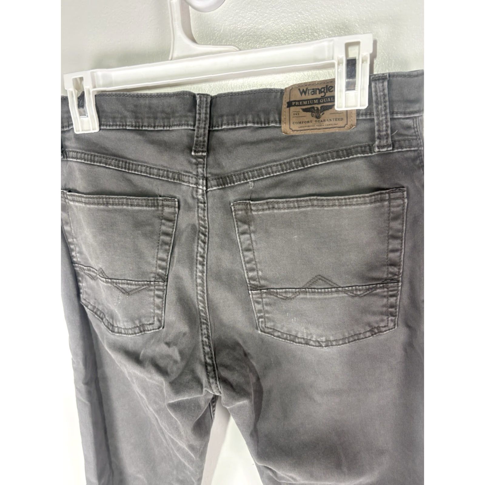 Wrangler Wrangler Straight Fit Jeans Gray 30X30 Regular Mens Denim Size US 30 / EU 46 - 5 Thumbnail