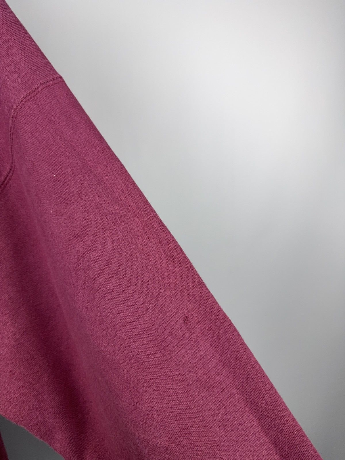 Nike Retro 90s Nike Distressed Burgundy Faded Crewneck Swoosh L Size US L / EU 52-54 / 3 - 16 Thumbnail