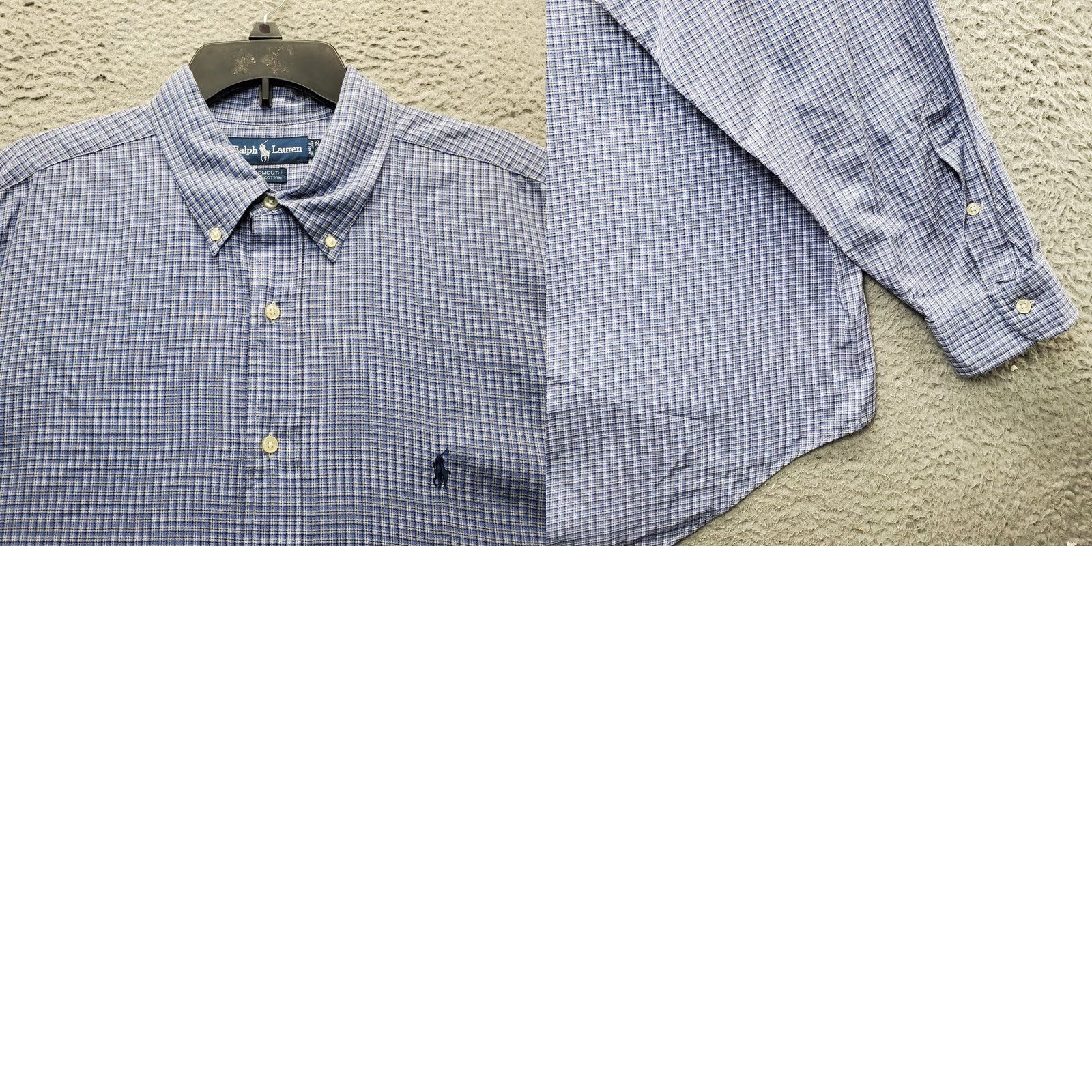 Ralph Lauren Ralph Lauren Dress Shirt Mens 17.5 Multi Plaid Yarmouth Pony Logo Button Down Shirt Mens Size 17.5 Multicolor Plaid Size 48R - 8 Thumbnail