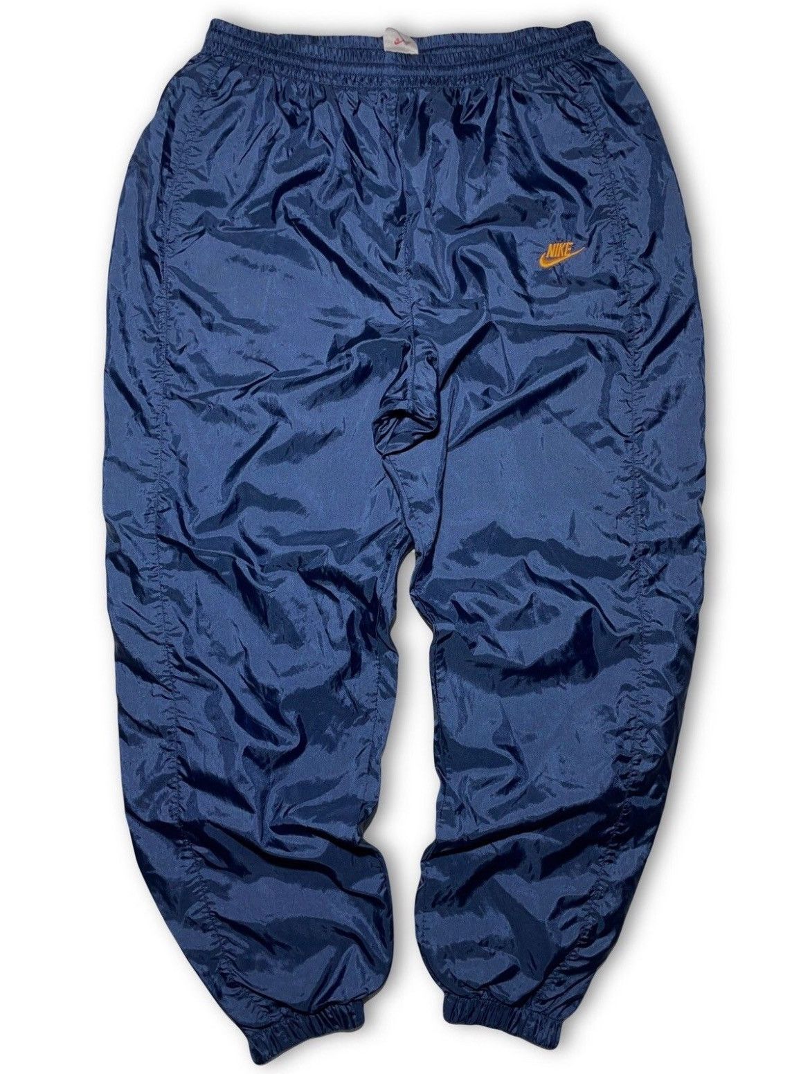 Nike Vintage Nike Track Pants Royal Blue Nylon Joggers 90s | Grailed