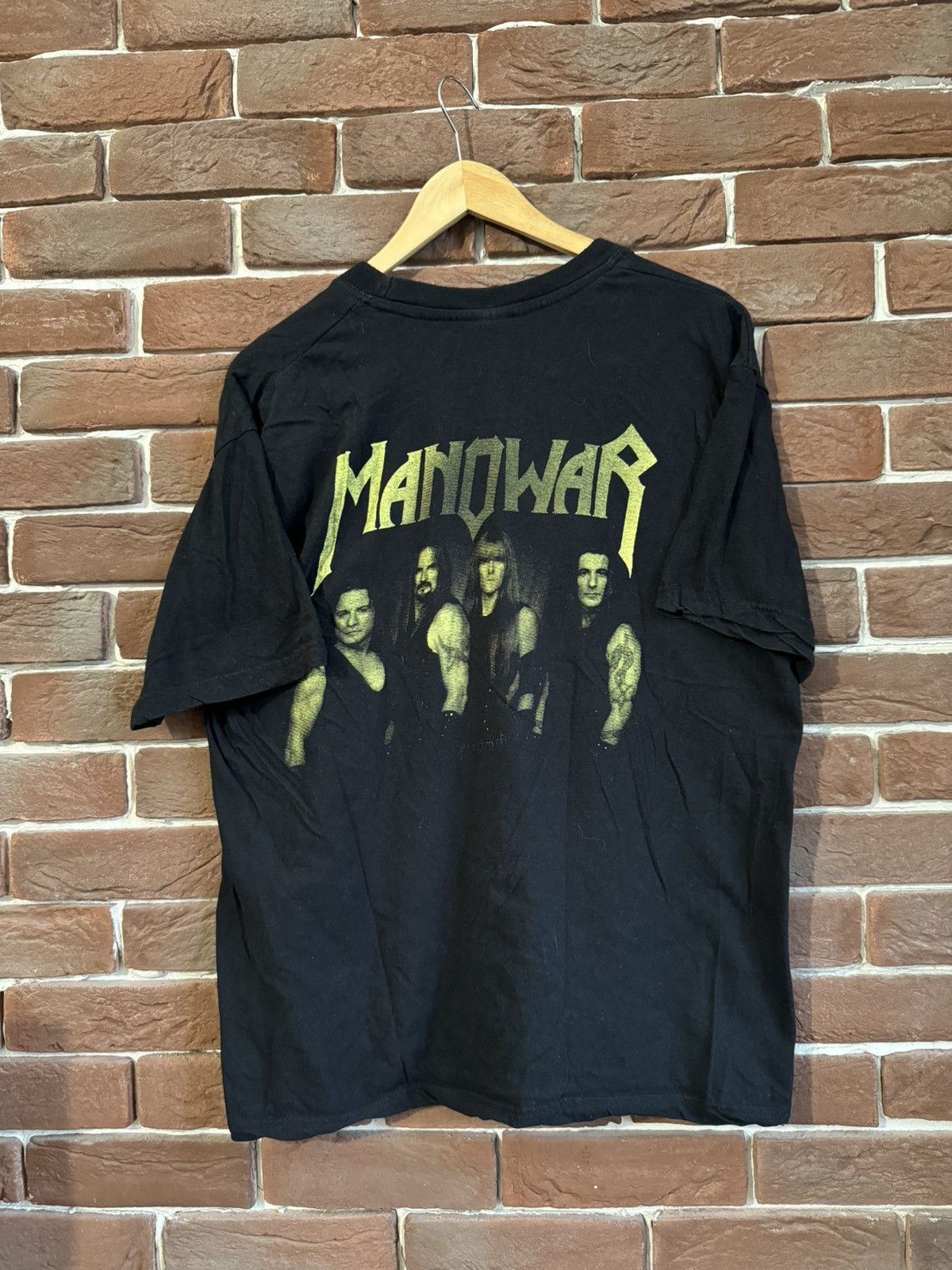 Band Tees Rare Manowar 00s Vintage Tshirt Heavy Metal Band Tee Size US L / EU 52-54 / 3 - 2 Thumbnail
