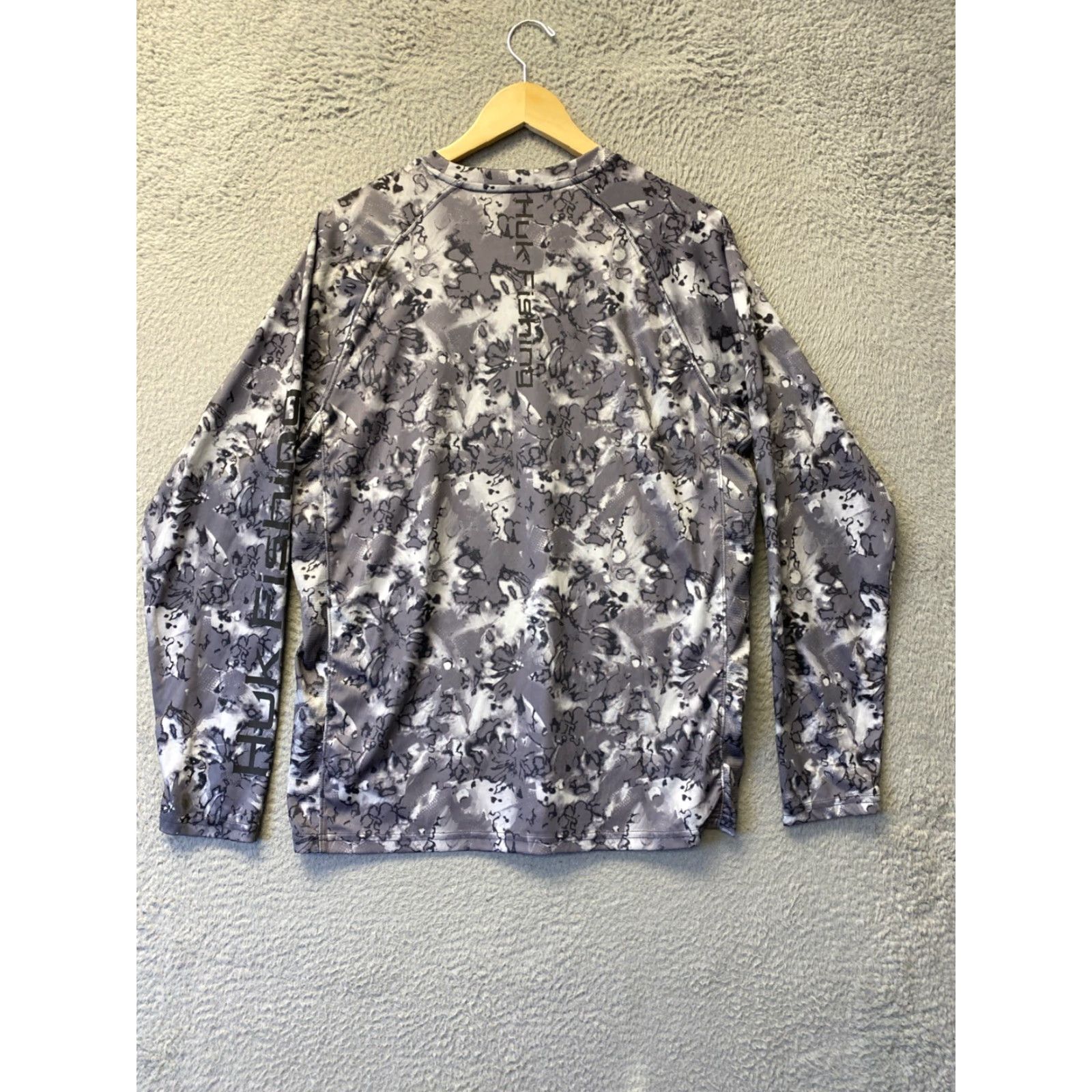 Vintage Huk Performance Fishing Camouflage Long Sleeve Shirt Gray Black Sun Mens M /136-3 Size US M / EU 48-50 / 2 - 7 Thumbnail