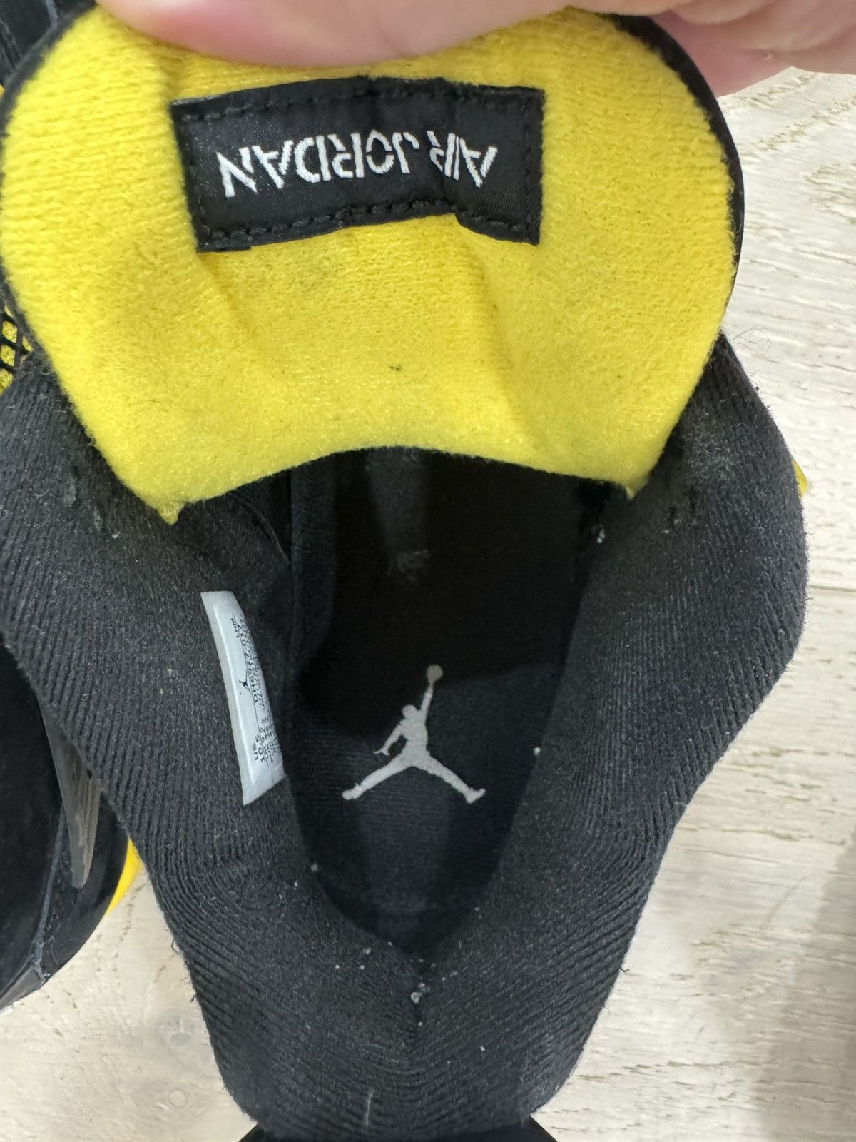 Jordan Brand Air Jordan 4 Retro “Thunder 2023” sneakers Size US 10.5 / EU 43-44 - 7 Thumbnail