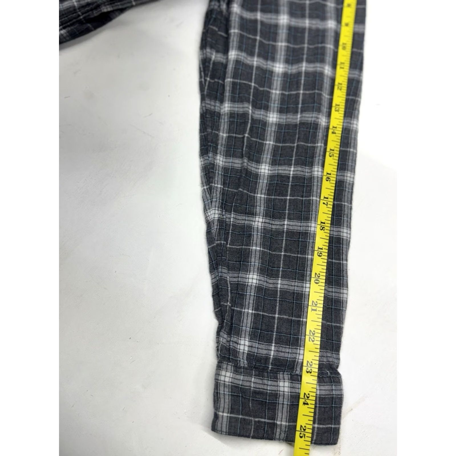 Vince Vince Plaid Lightweight Flannel Shirt Button-Up Long Sleeve Men's XL Blue Gray Size US XL / EU 56 / 4 - 5 Thumbnail