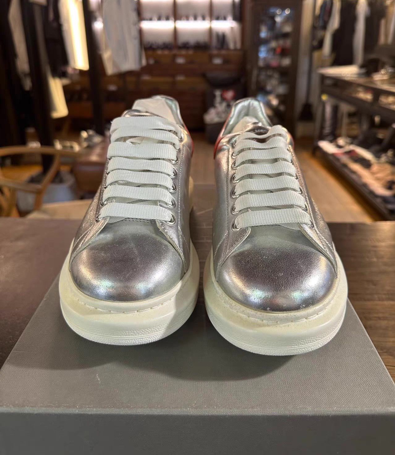 Alexander McQueen Alexander McQueen 16FW Low‑Top White Sneakers Ｑ25 Size US 8.5 / EU 41-42 - 1 Thumbnail