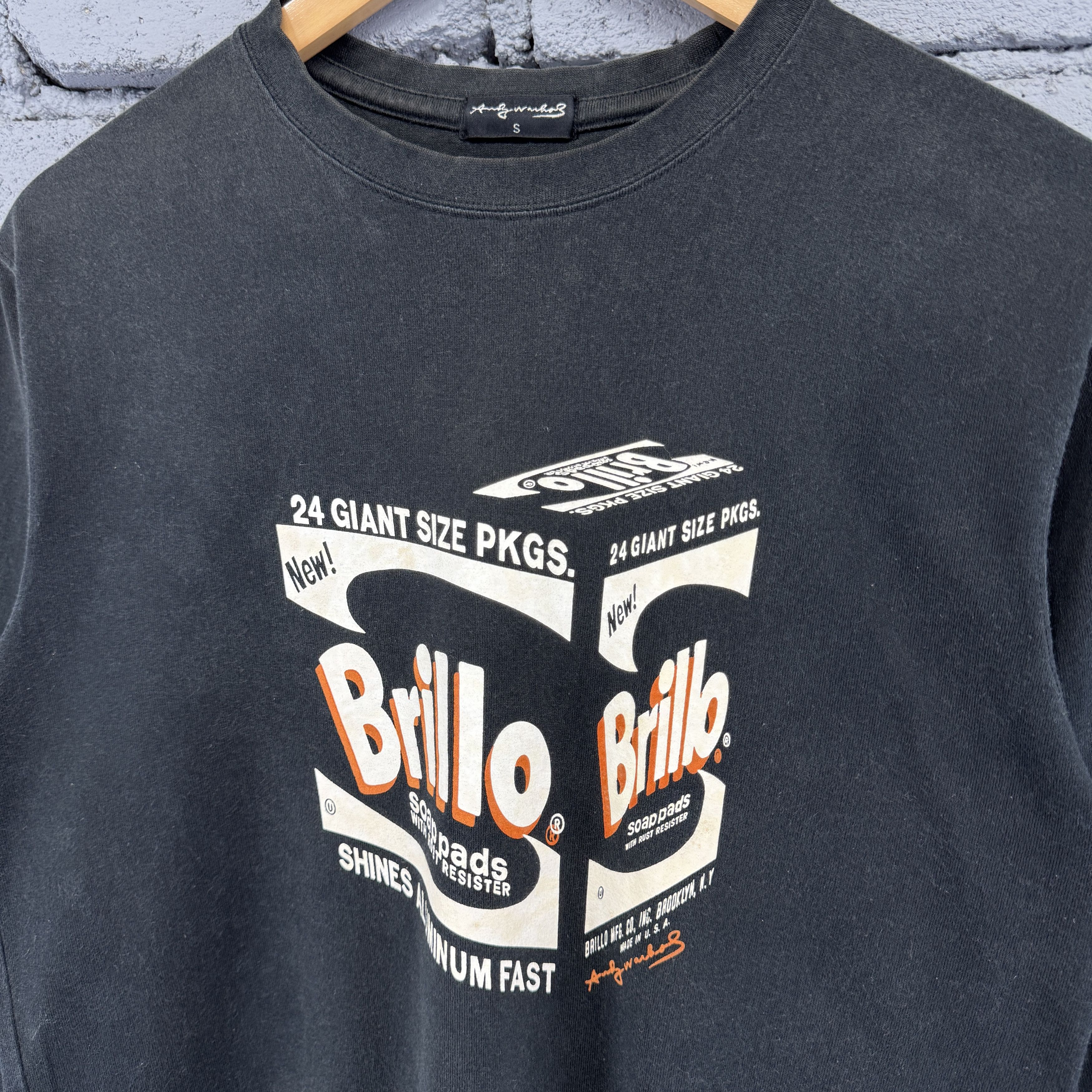 Andy Warhol Vintage 90s Andy Warhol Brillo Box long-sleeve Streetwear Size US S / EU 44-46 / 1 - 3 Thumbnail