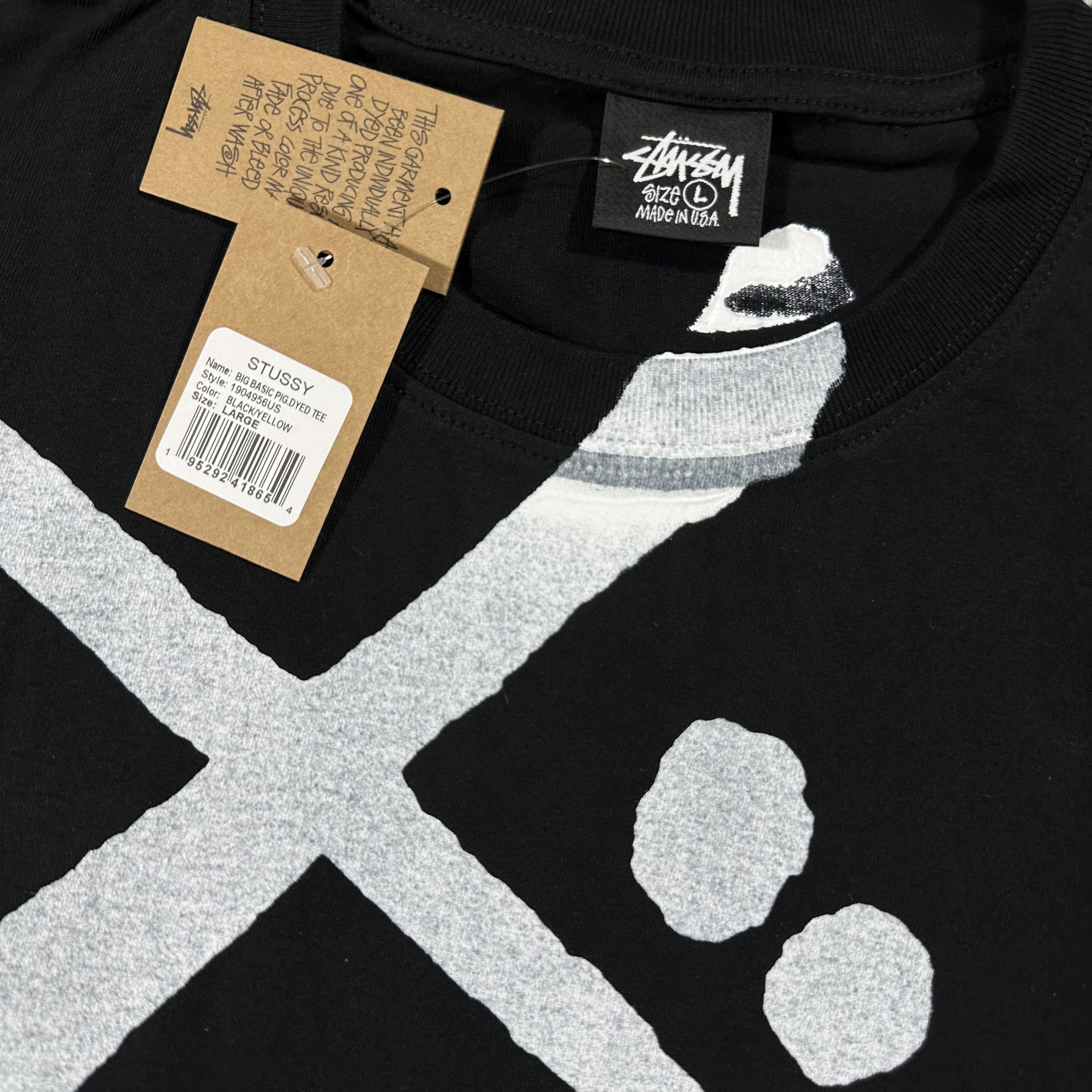 Stussy STUSSY BIG BASIC PIG DYED TEE Size US L / EU 52-54 / 3 - 2 Thumbnail