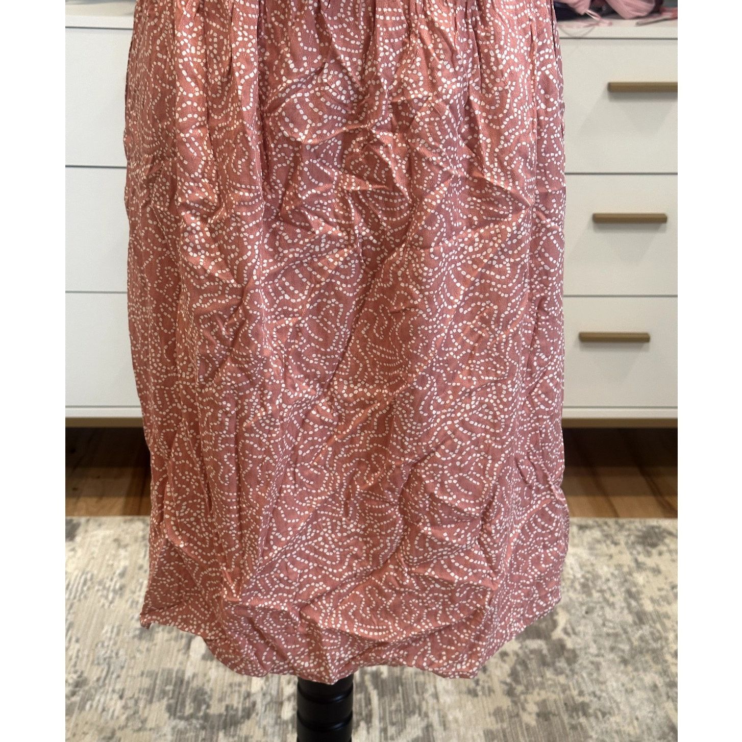 Other Caslon NWT XXS Coral Pink Sleeveless Midi Dress Boho Flowy Size XXS / US 00 / IT 34 - 6 Thumbnail