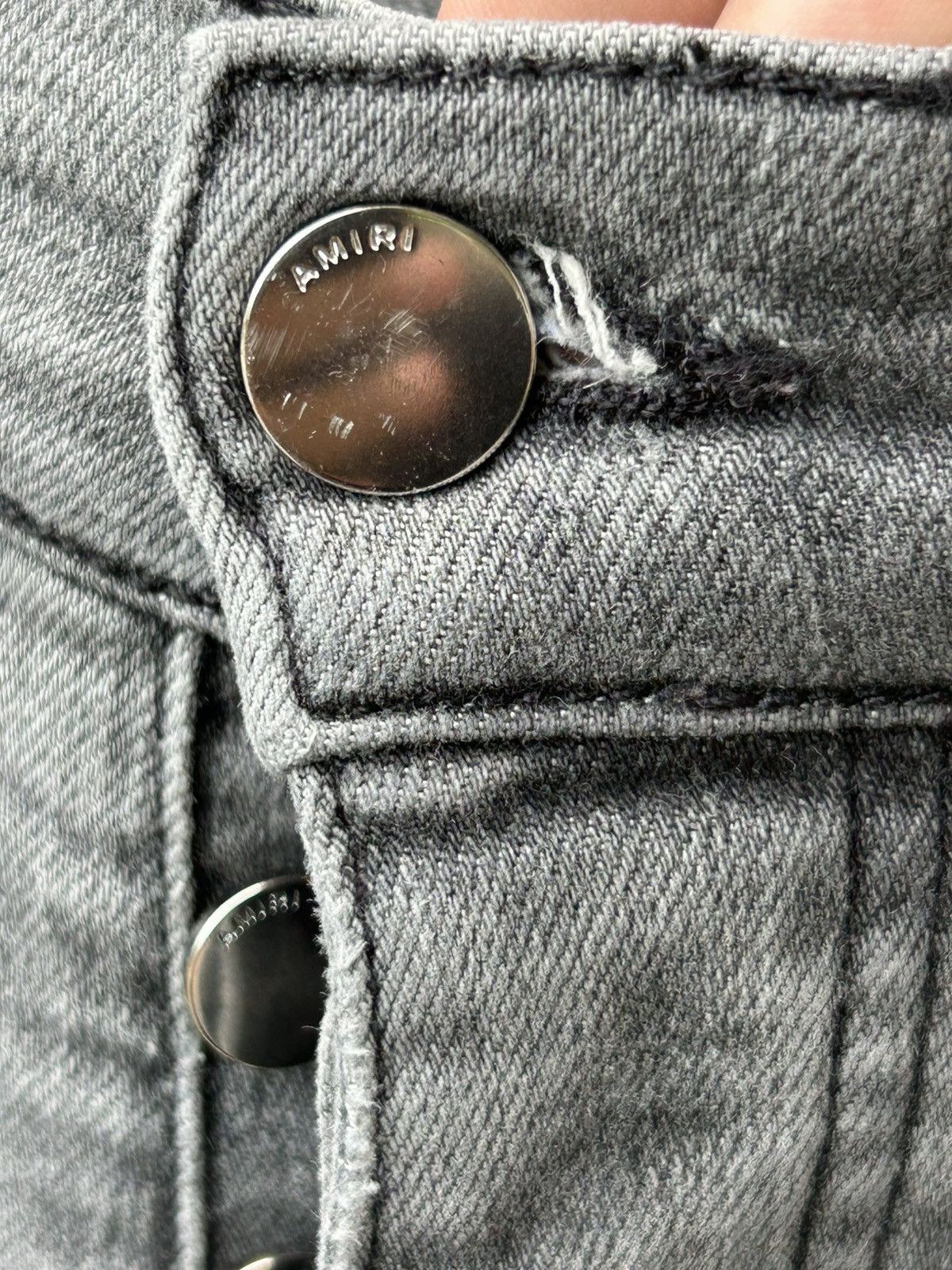 Amiri Amiri jeans grey stripe Size US 31 - 6 Thumbnail