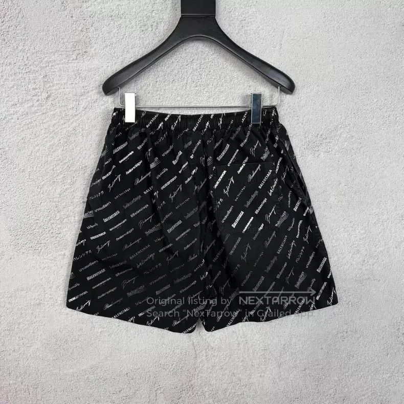 Balenciaga Balenciaga Black Bulletproof Logo Short Pants Size US 28 / EU 44 - 2 Thumbnail