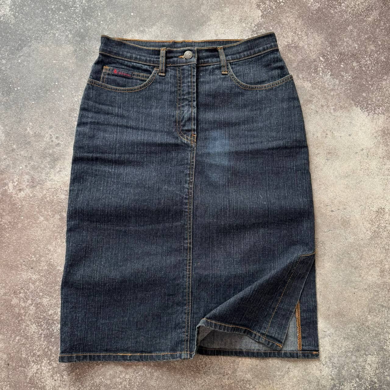 Dolce & Gabbana D&G Dolce & Gabbana Vintage Denim Midi Skirt Y2K Size 27" / US 4 / IT 40 - 7 Thumbnail