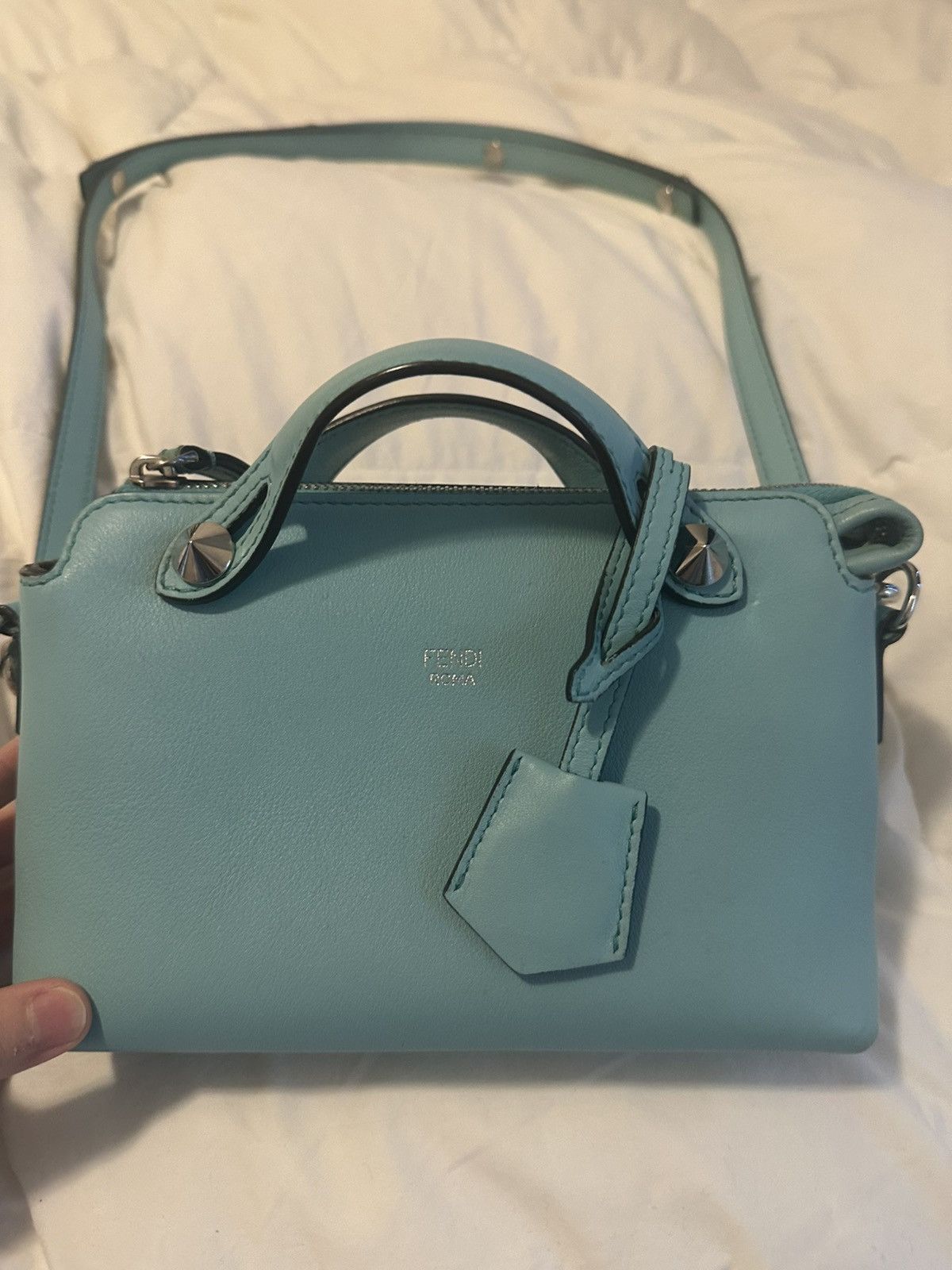 Fendi Fendi turquoise/tiffany blue by the way bag mini Size ONE SIZE - 2 Thumbnail