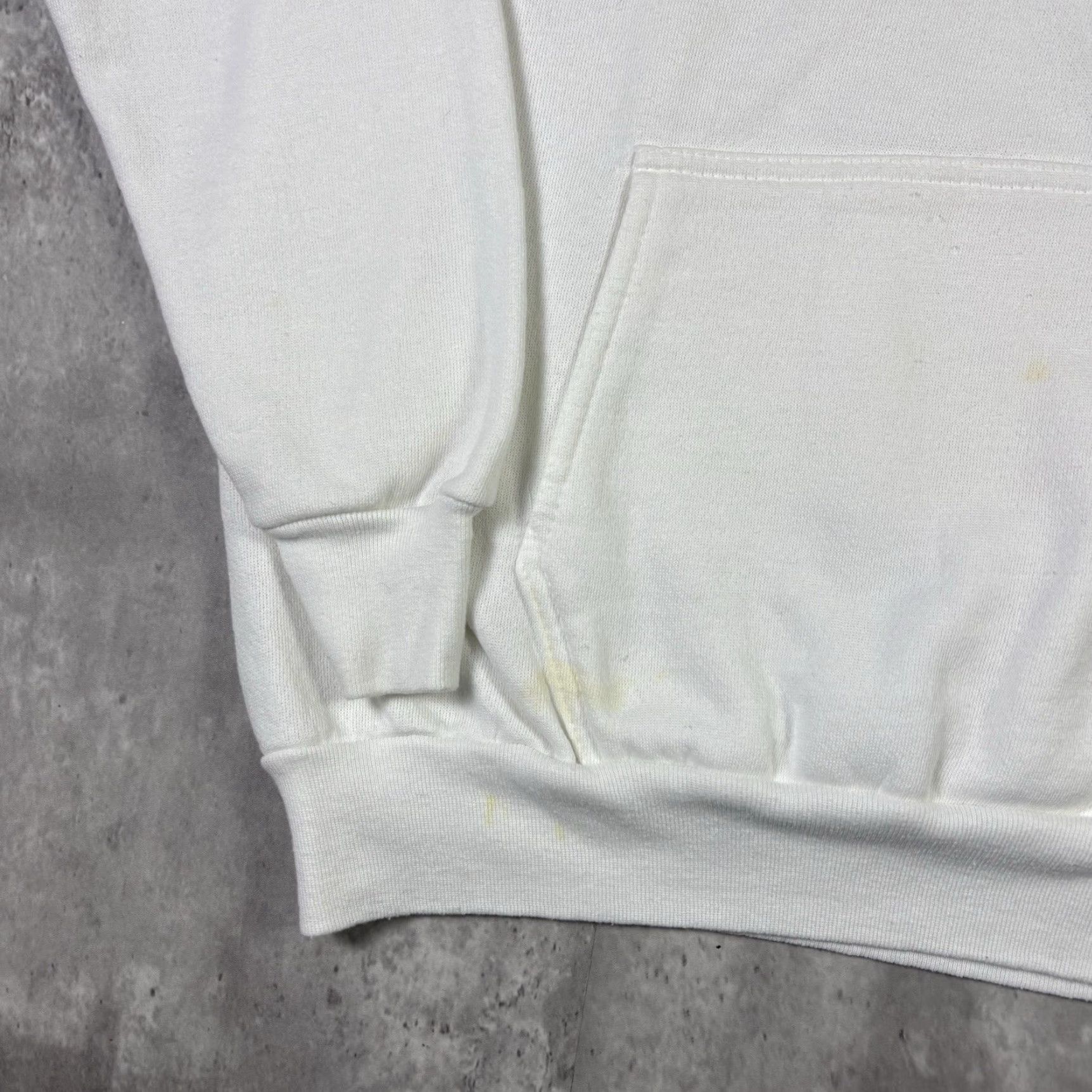 Vintage VINTAGE Artex Hoodie White XL Men Pullover 80s Raglin Cotton Sweatshirt Hooded Performance Gym & Training Size US XL / EU 56 / 4 - 3 Thumbnail