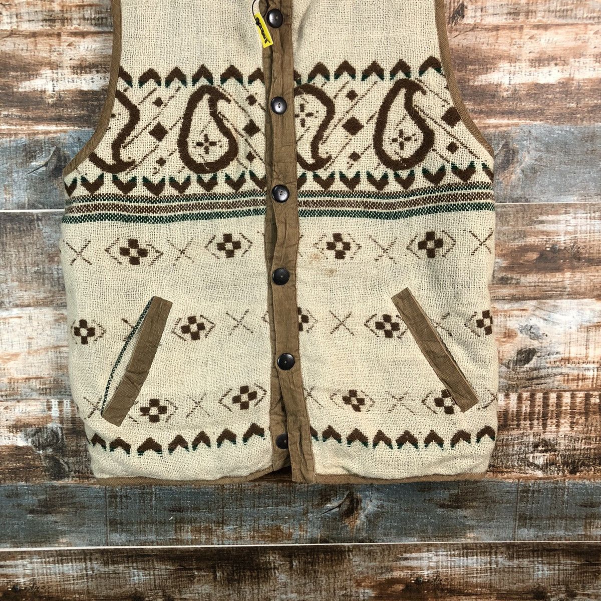 Japanese Brand Amina Brown Cardigan Hoodie Vest #A2301 Size US M / EU 48-50 / 2 - 6 Thumbnail