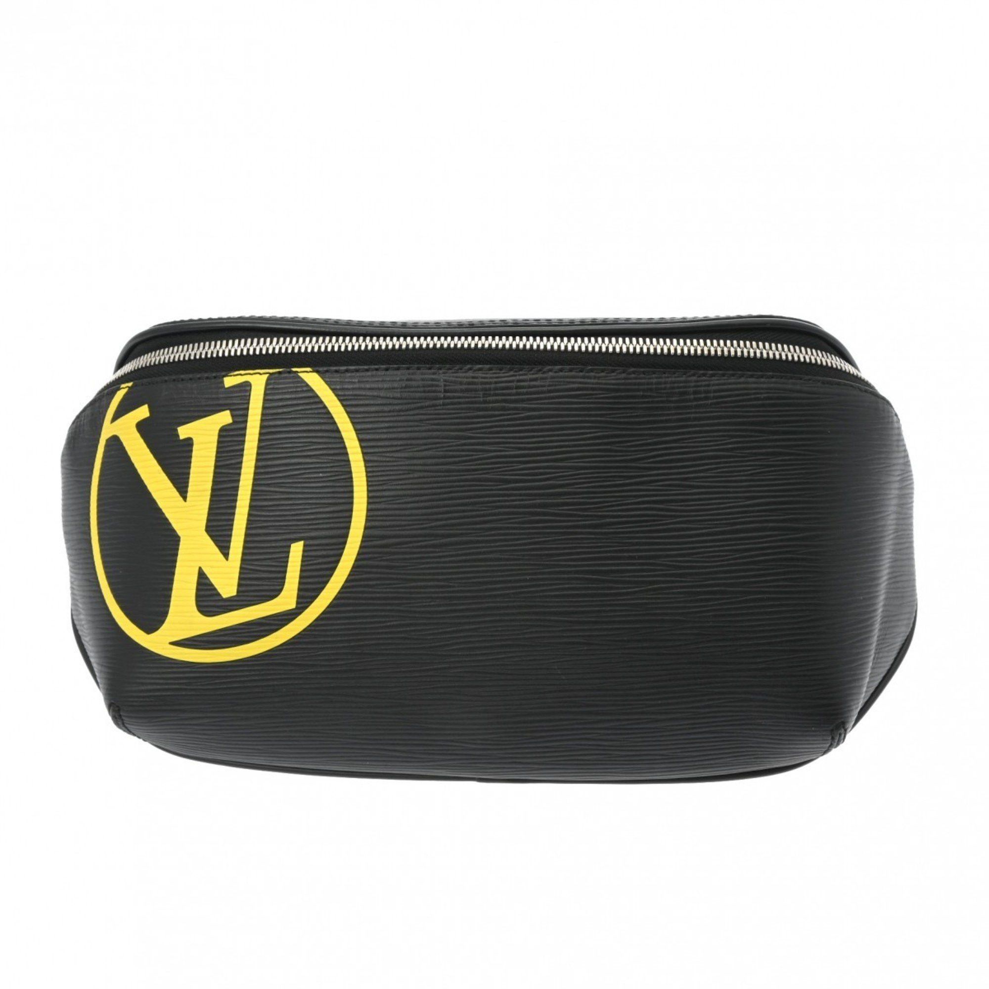 Louis Vuitton LOUIS VUITTON Epi Bum Bag LV Circle Black M55131 Men's Leather Body Size ONE SIZE - 1 Thumbnail