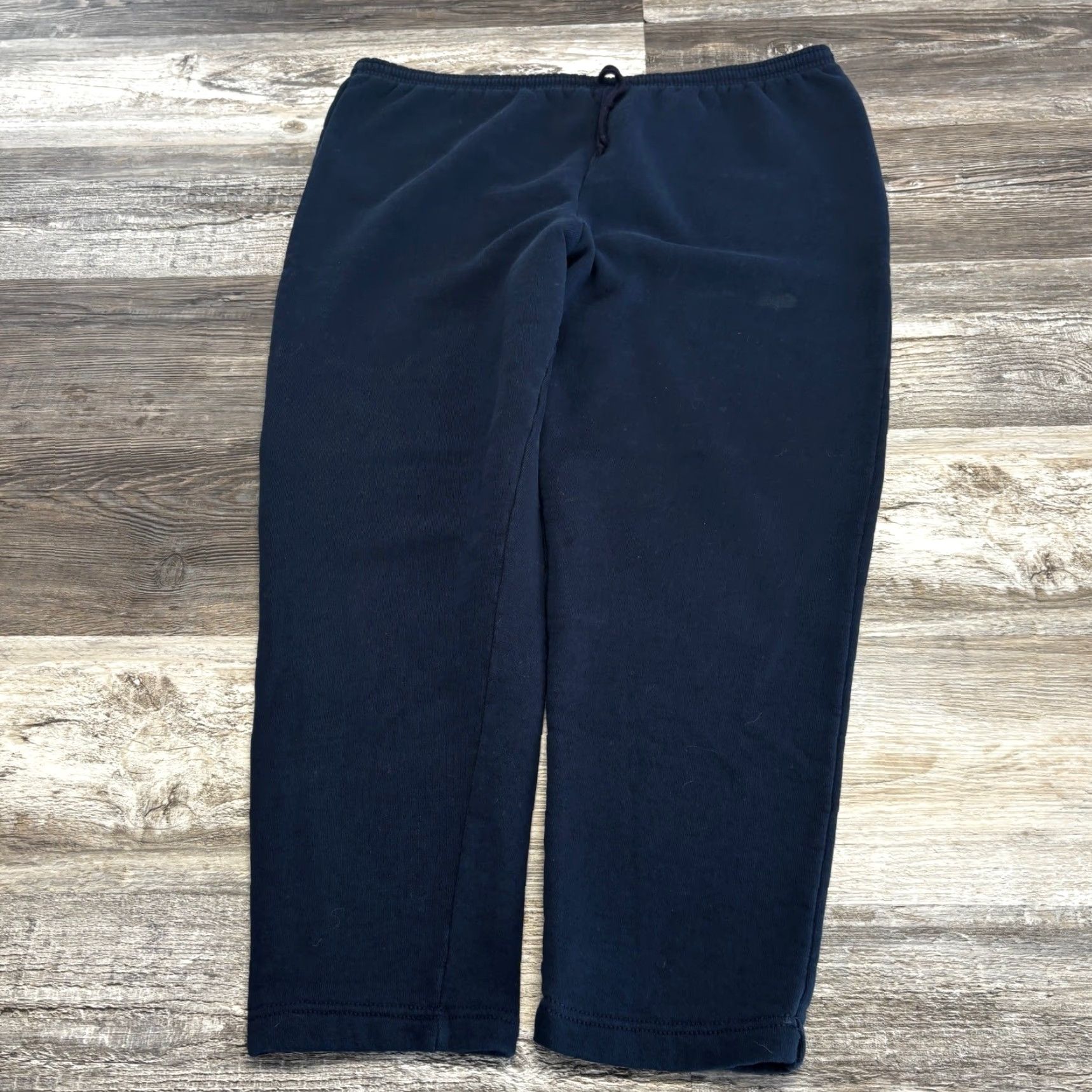 Fruit Of The Loom VINTAGE Fruit of the Loom Blue Mens XL Pull On Tapered Sweatpants Joggers 90s Size US 36 / EU 52 - 2 Thumbnail