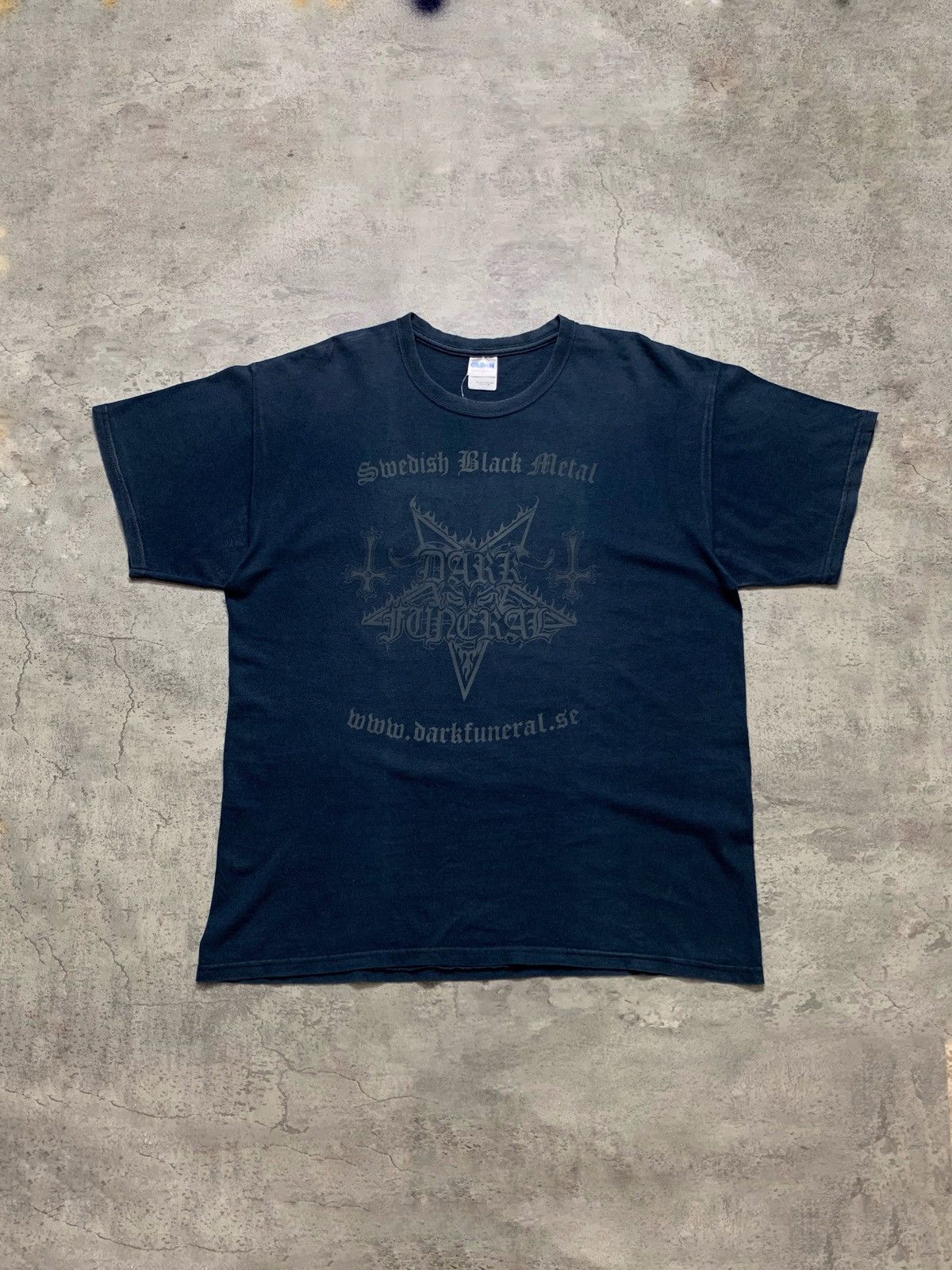 Band Tees 2000 Dark Funeral hail metal hail Satan Black Metal Band Tee Size US L / EU 52-54 / 3 - 1 Thumbnail