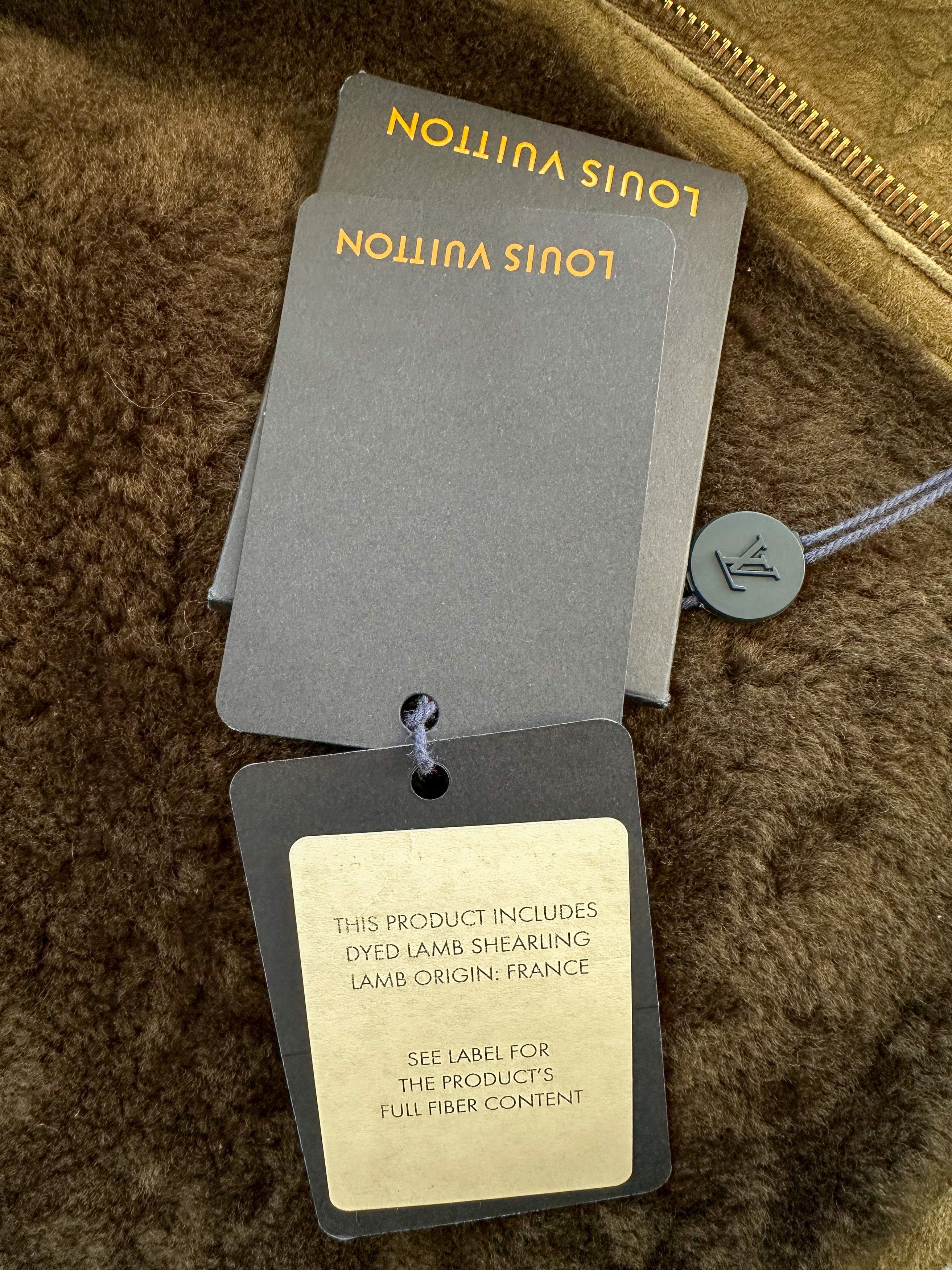 Louis Vuitton Louis Vuitton Olive Monogram Shearling Jacket Size US L / EU 52-54 / 3 - 8 Thumbnail