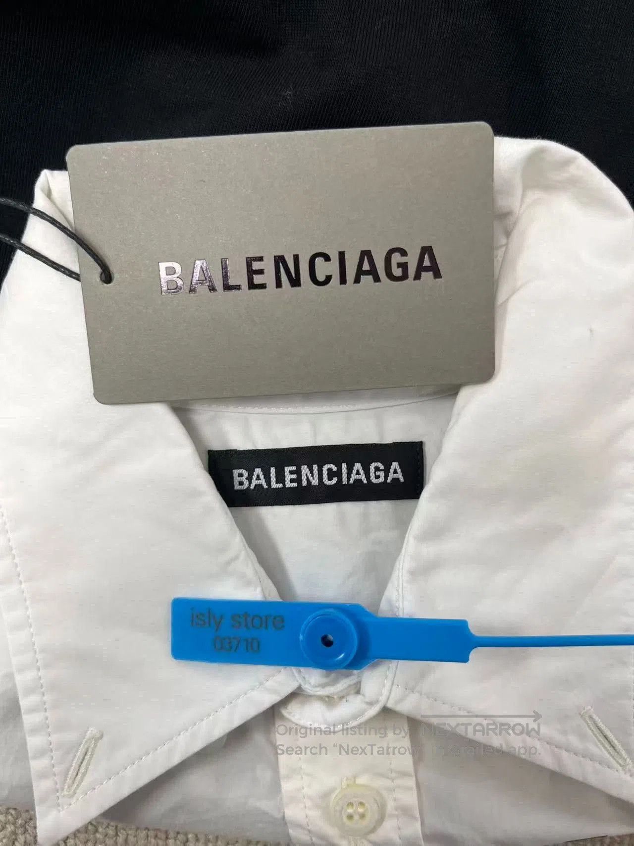 Balenciaga Balenciaga Logo Cotton Poplin Long Sleeve Shirt. Size US S / EU 44-46 / 1 - 5 Thumbnail
