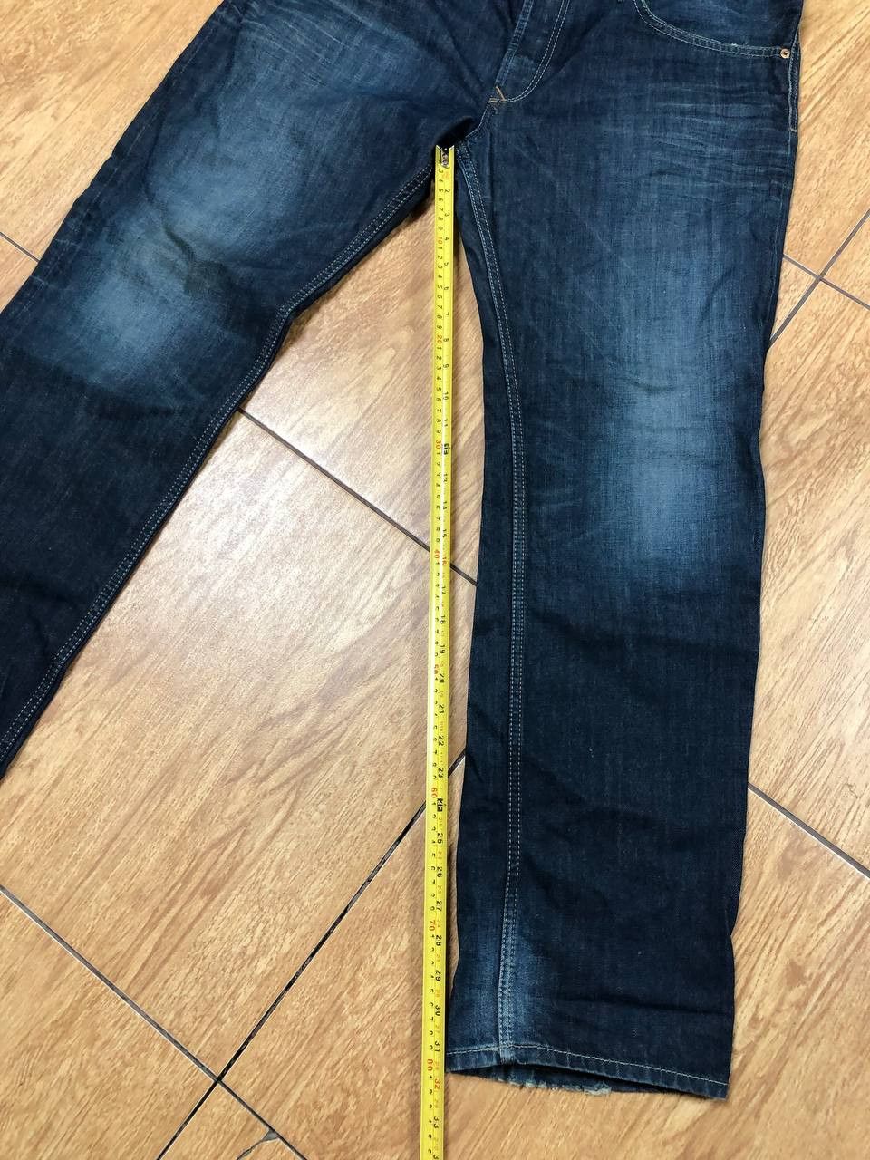 Diesel Crazy Crash Dirty Baggy Faded Jean Japan Avant Garde Style Size US 36 / EU 52 - 12 Thumbnail