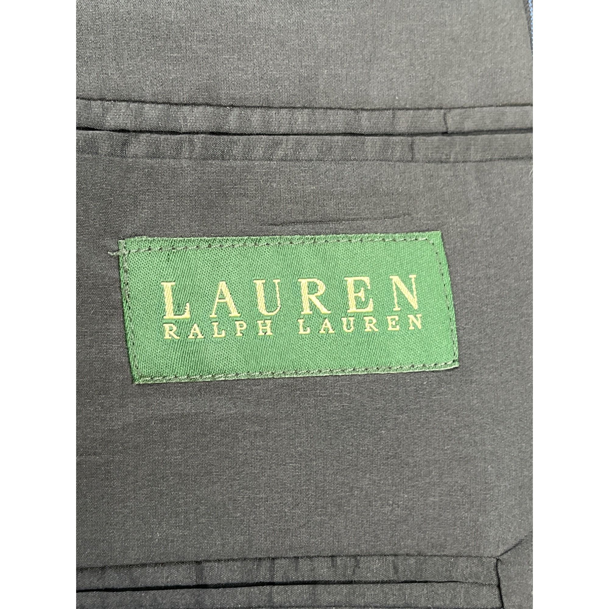 Lauren Ralph Lauren Lauren Ralph Lauren Men's Black 100% Wool Sports Coat/Blazer Size 48R - 7 Thumbnail