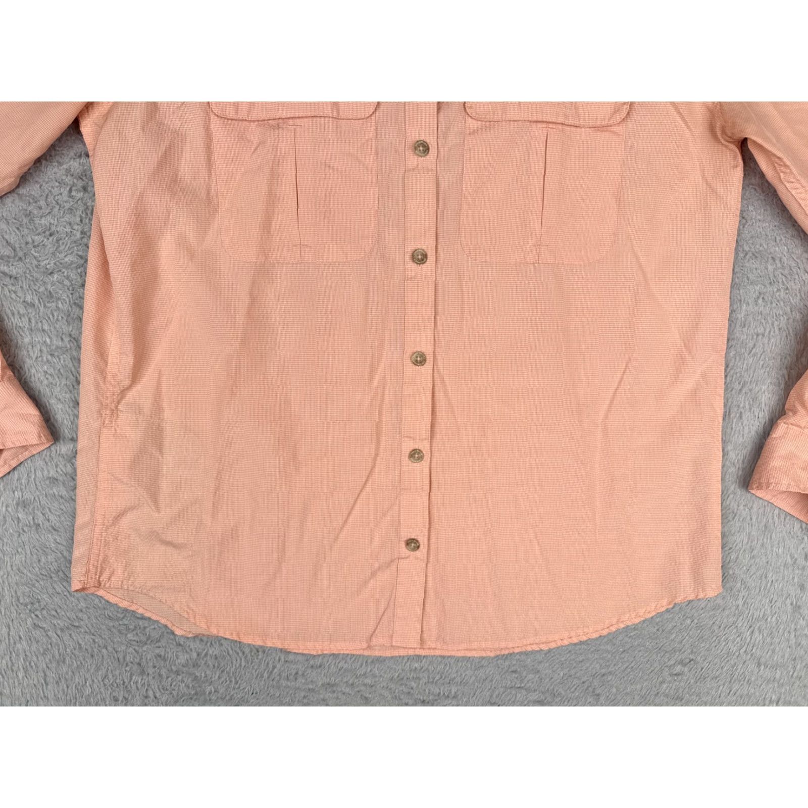 Eddie Bauer Eddie Bauer Shirt Women Large Tall Pink Pocket Button Up Fish Angler Long Sleeve Shirt? Size L / US 10 / IT 46 - 5 Thumbnail