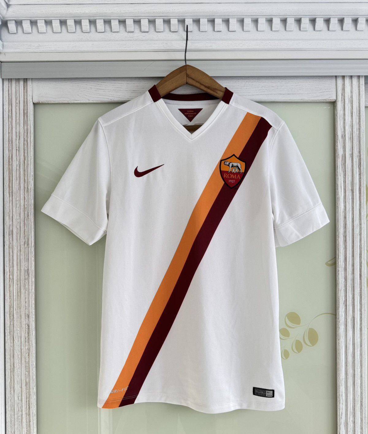 Nike Roma 2014-2015 Away Soccer Jersey Football Kit Shirt Size US S / EU 44-46 / 1 - 1 Thumbnail
