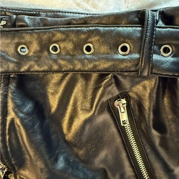 Other E.ssue Black Faux Leather Pants Size M Size 26" / US 2 / IT 38 - 8 Thumbnail