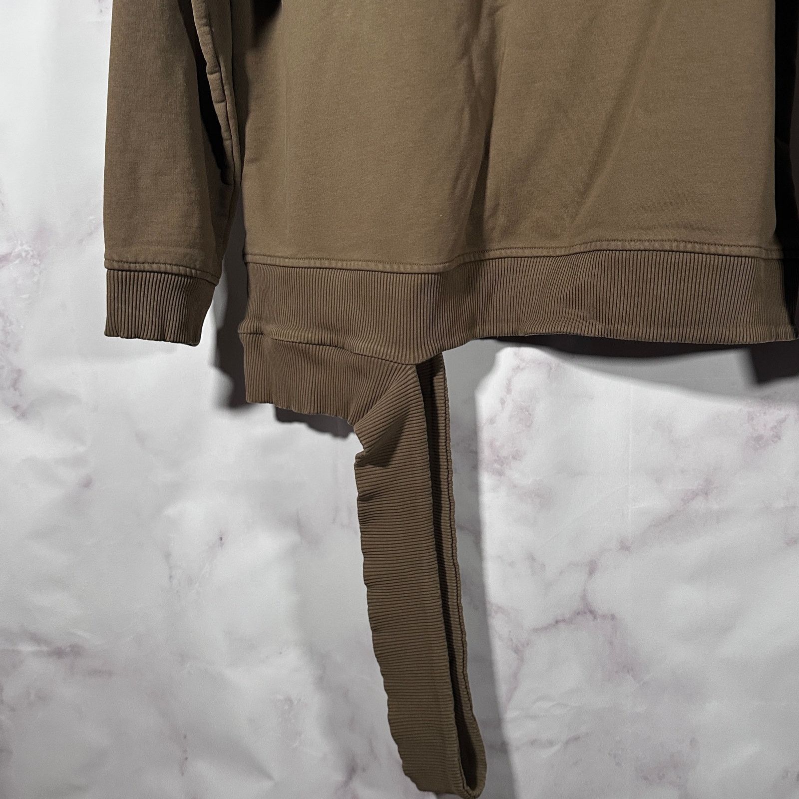 Helmut Lang Olive Double Hem Hoodie Size US L / EU 52-54 / 3 - 6 Thumbnail