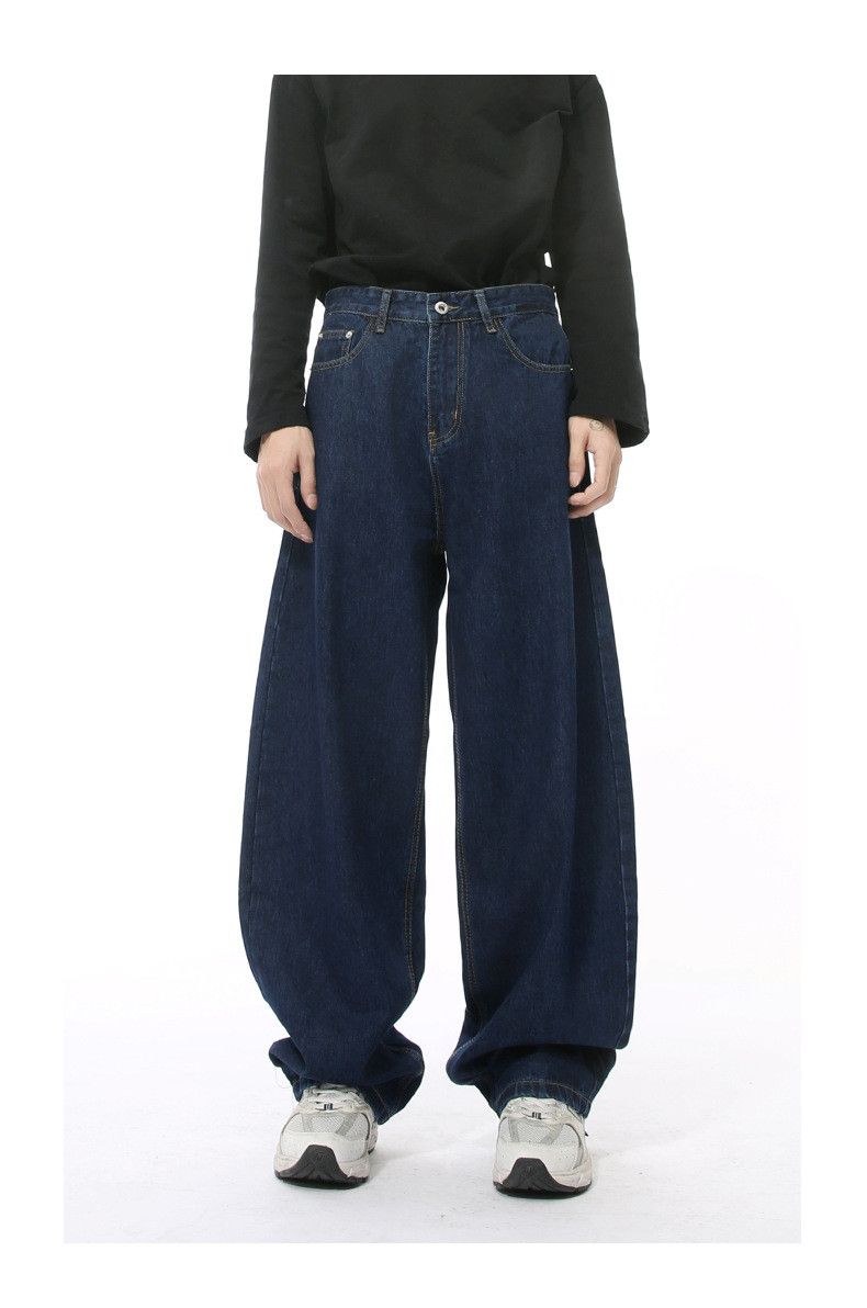 Japanese Brand Japanese retro wide-leg washed curved jeans Size US 32 / EU 48 - 1 Thumbnail