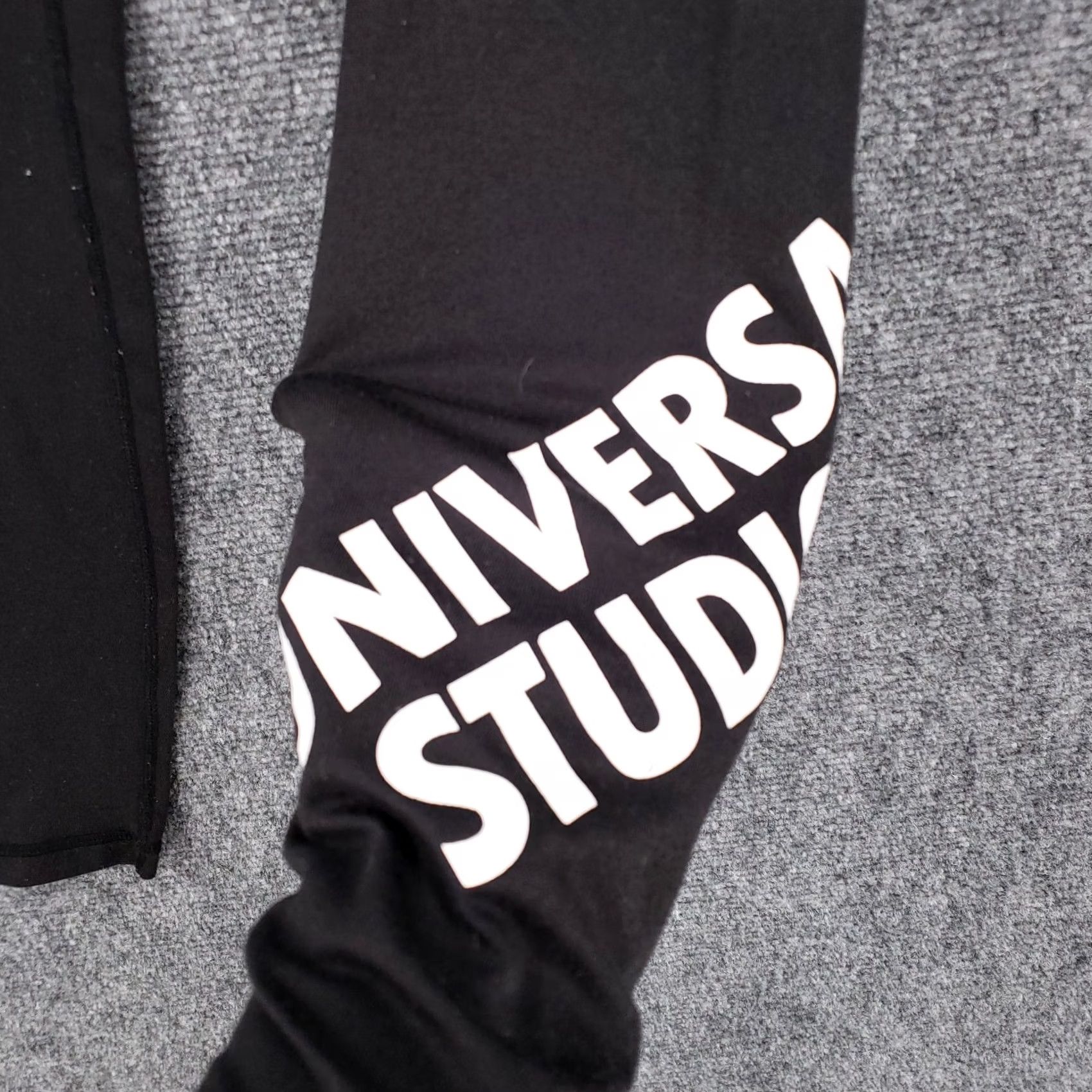 Vintage Universal Studios Leggings Womens XS Black High Waist Active Yoga Gym Size 26" / US 2 / IT 38 - 6 Thumbnail