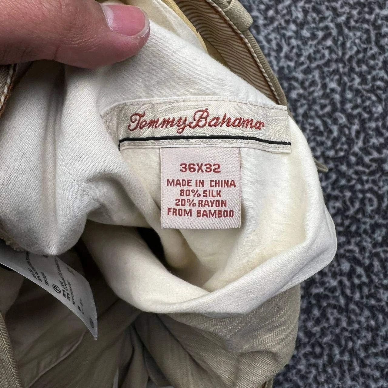Tommy Bahama Tommy Bahama Pants 36x32 Chino Pleated Straight Fit Pocket Size US 36 / EU 52 - 9 Thumbnail