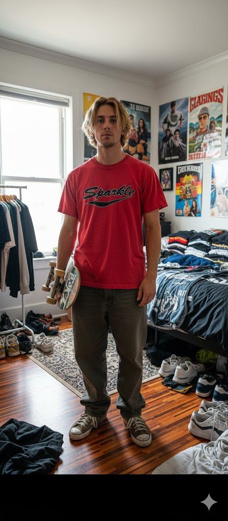 Vintage e31 TimeLag spankle shirt red shirt Size US L / EU 52-54 / 3 - 1 Thumbnail