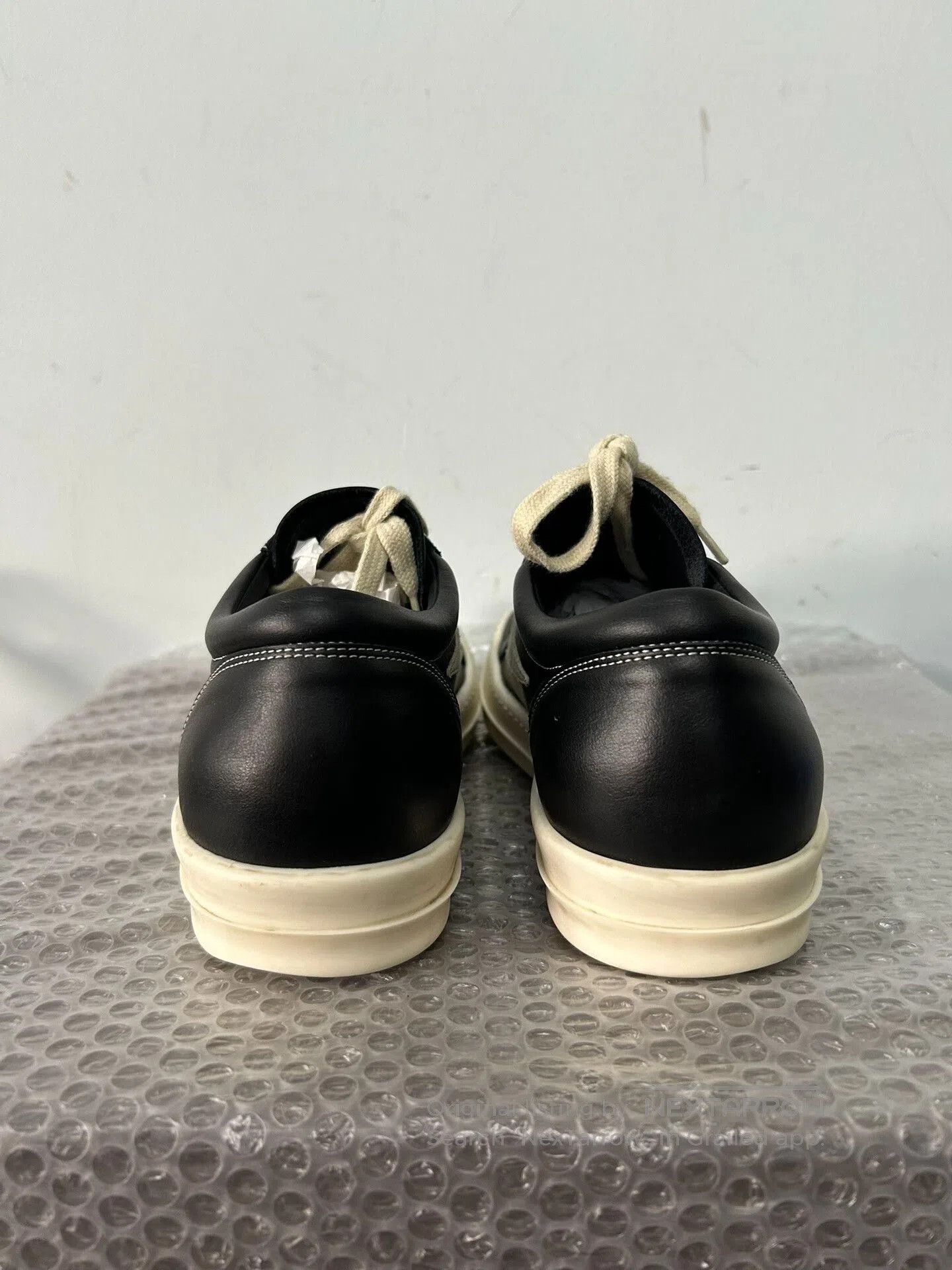 Rick Owens rick owens black leather sneakers size 41. Size US 8 / EU 41 - 4 Thumbnail